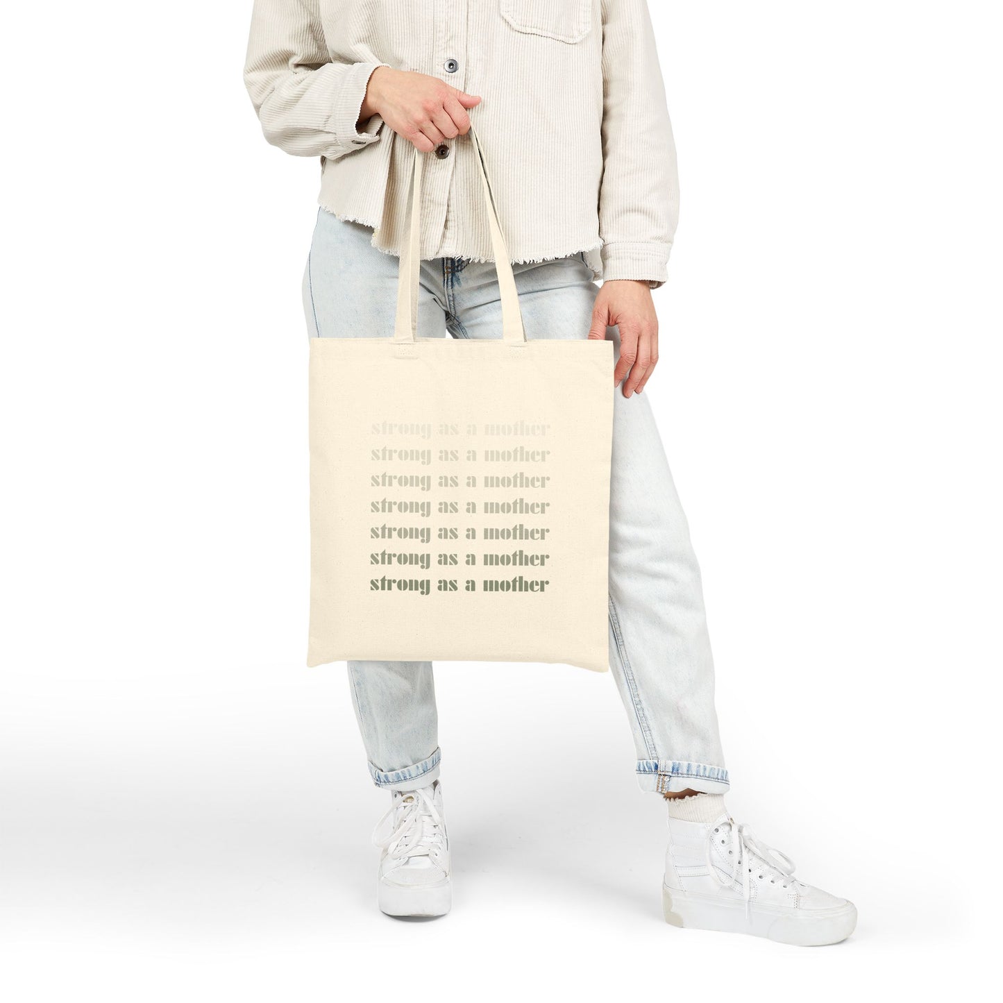 Strong as a Mother | Cotton Canvas Tote Bag
