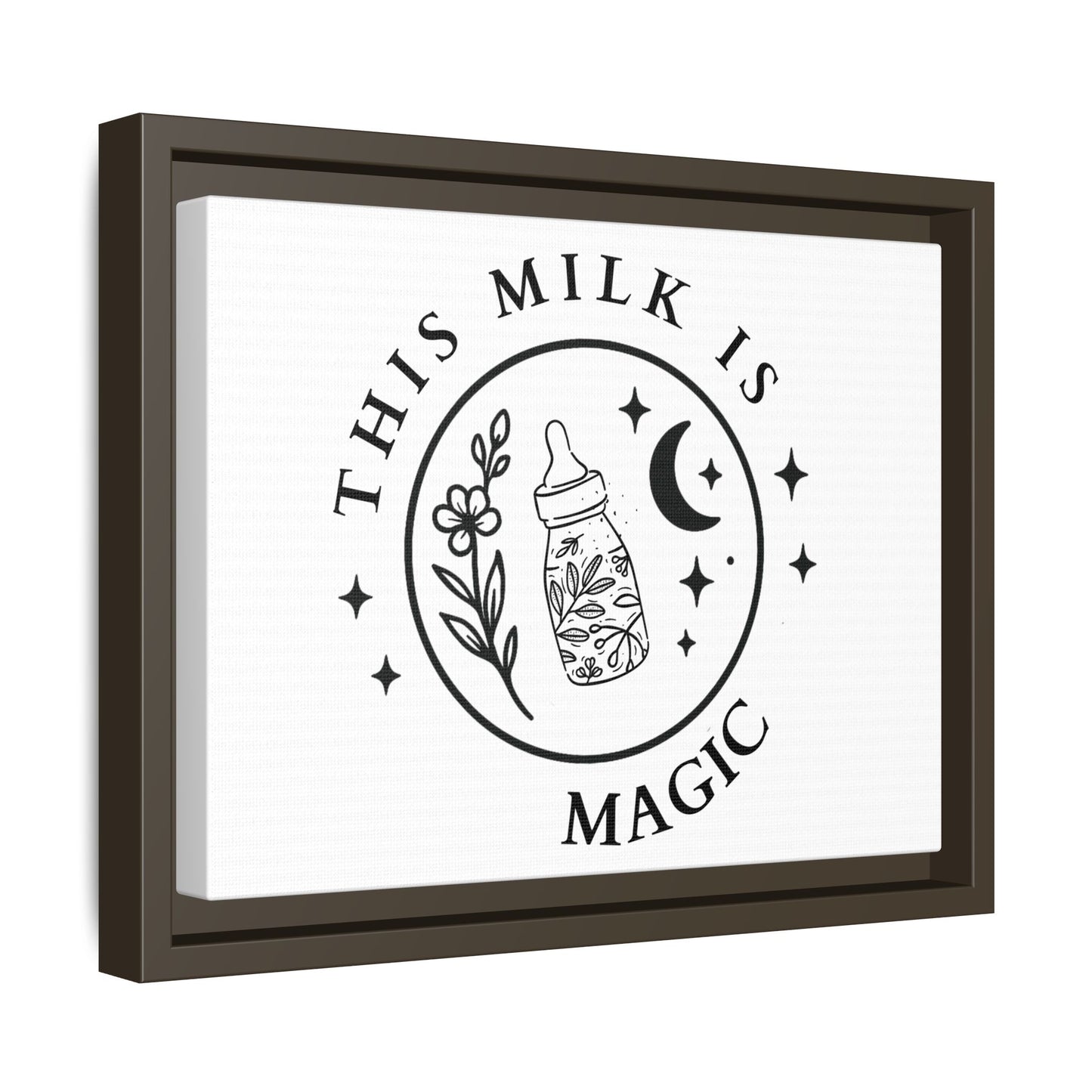 Magic Milk | Matte Canvas, Framed (Multi-color)