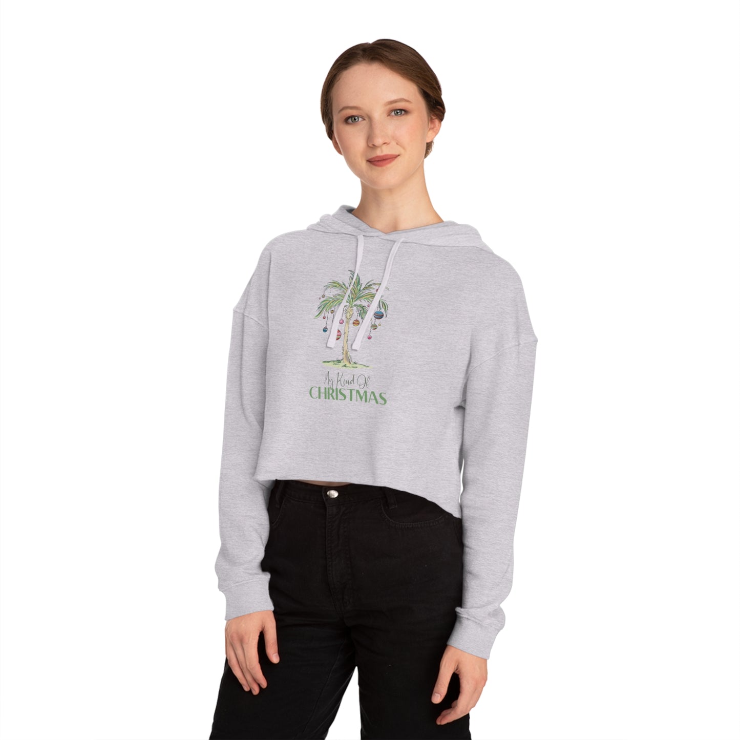 My Kind of Christmas | Women’s Cropped Hooded Sweatshirt