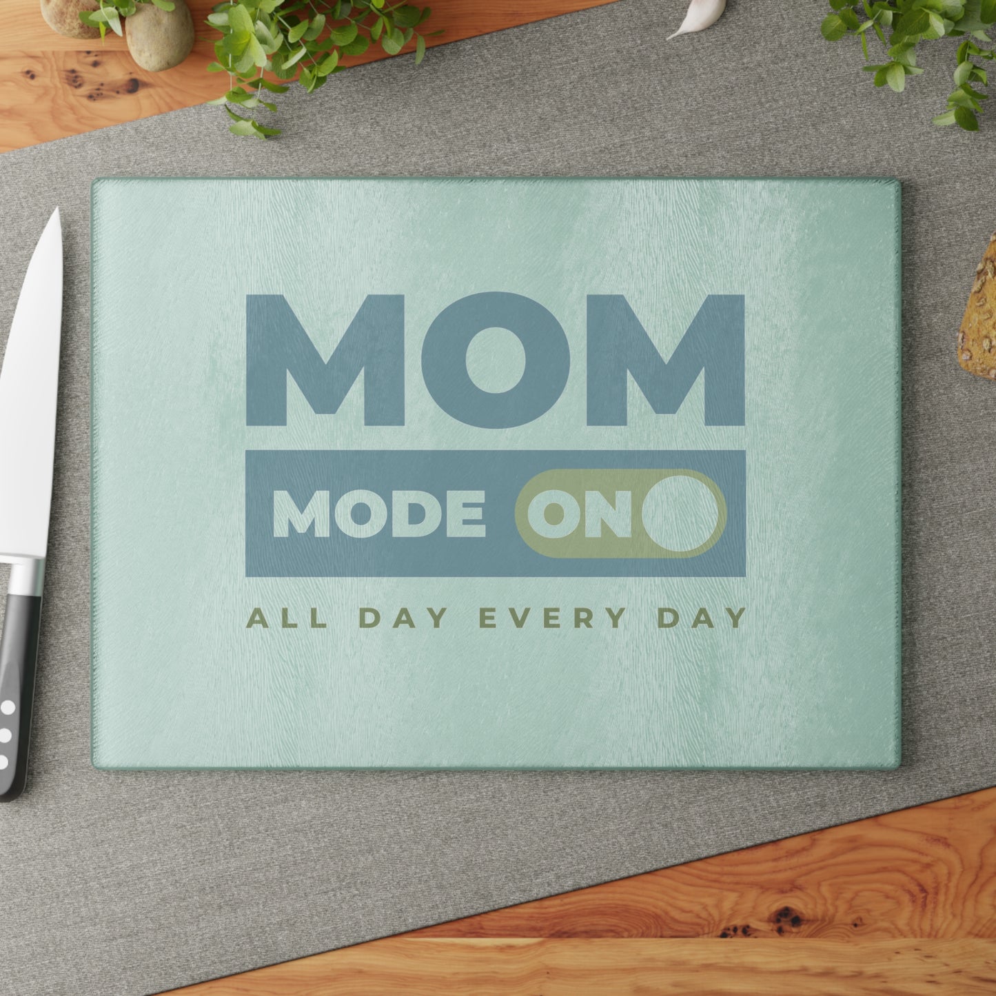 Mom Mode = On | Glass Cutting Board