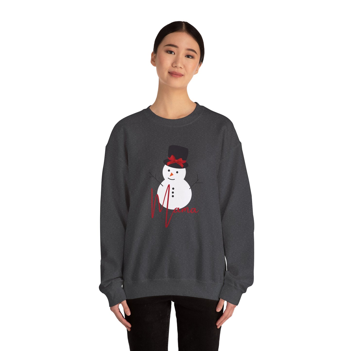 Mama Snowman | Unisex Heavy Blend™ Crewneck Sweatshirt