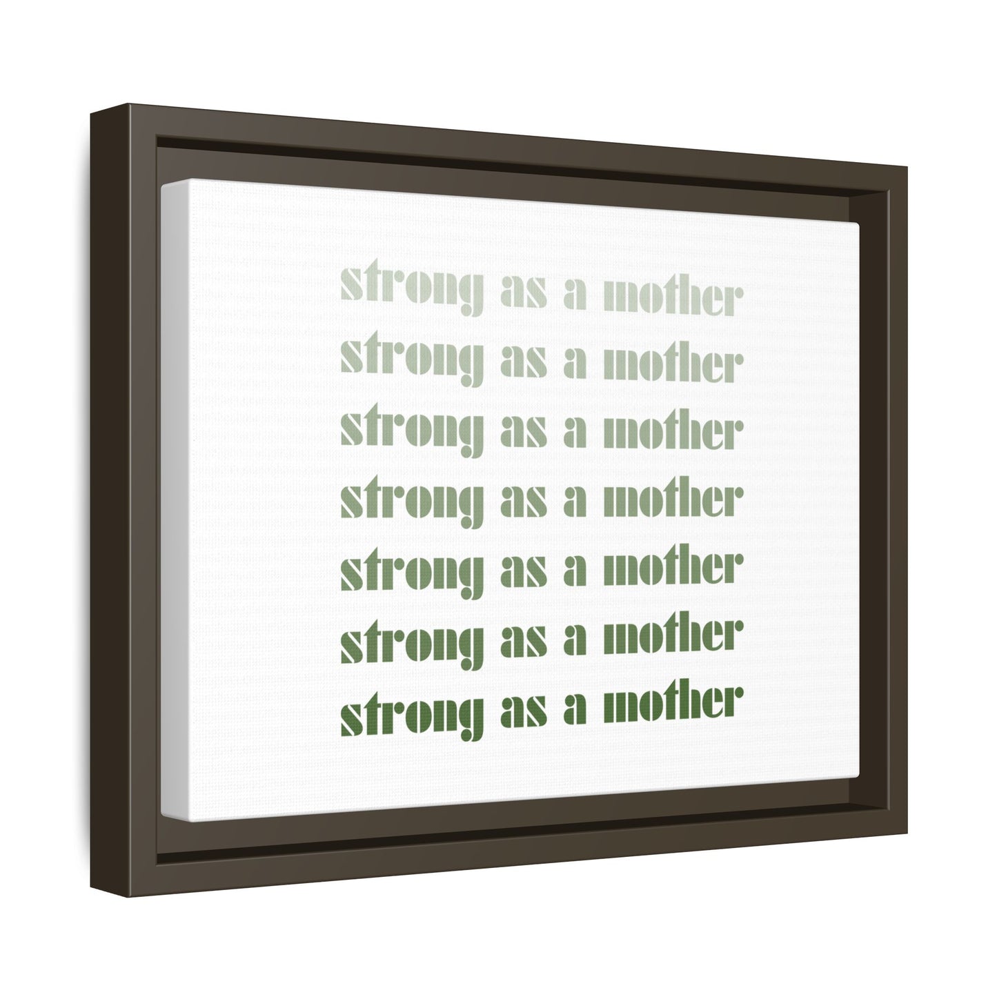 Strong as a Mother | Matte Canvas, Framed (Multi-color)