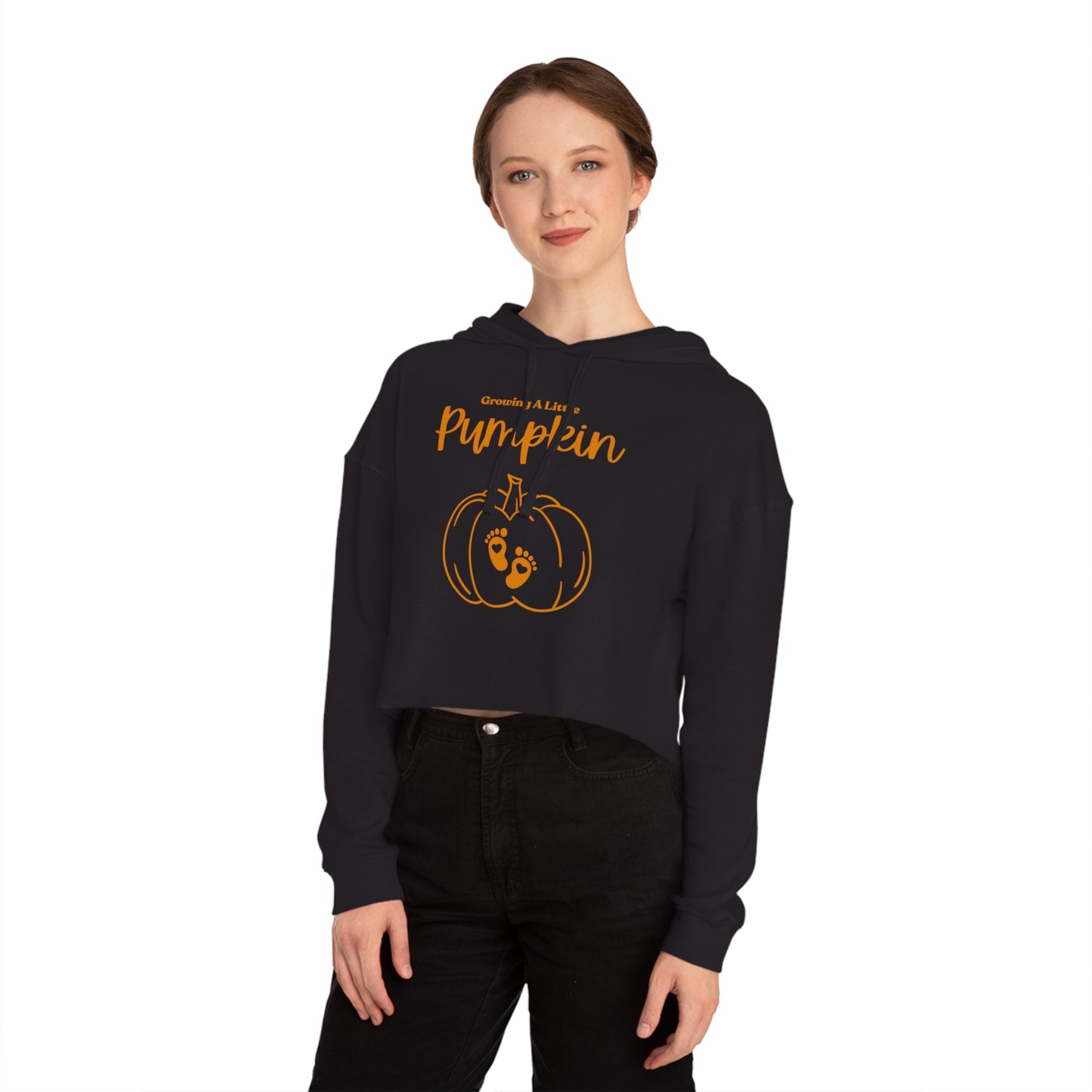 Growing Little Pumpkin | Women’s Cropped Hooded Sweatshirt