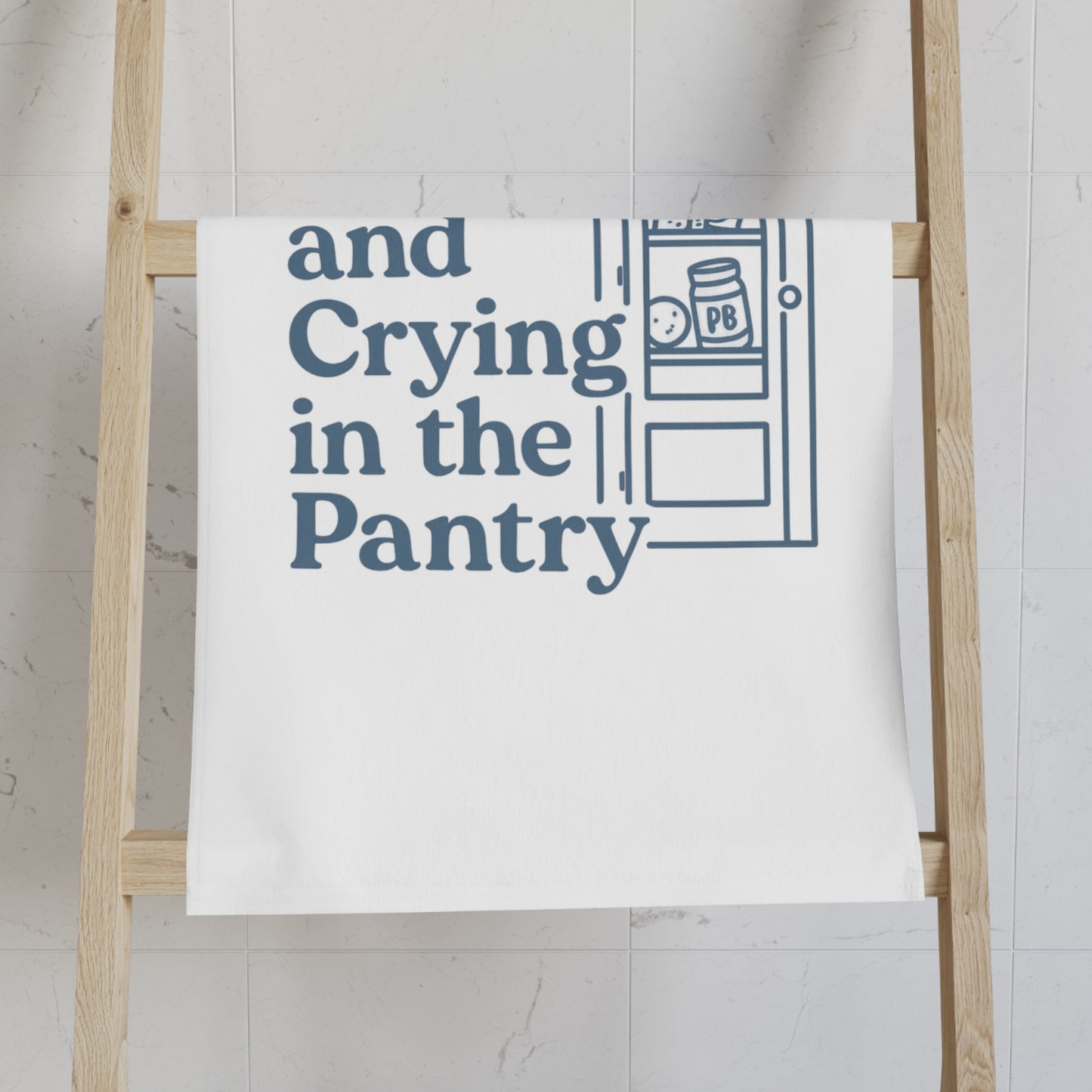 Cool, Calm and Crying in the Pantry | Hand Towel