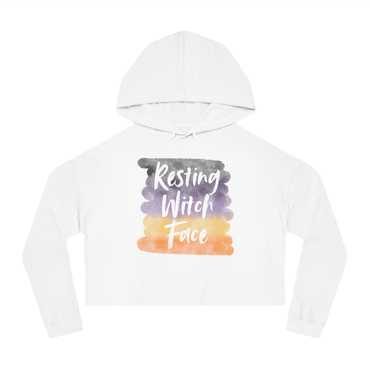 Resting Witch Face | Women’s Cropped Hooded Sweatshirt