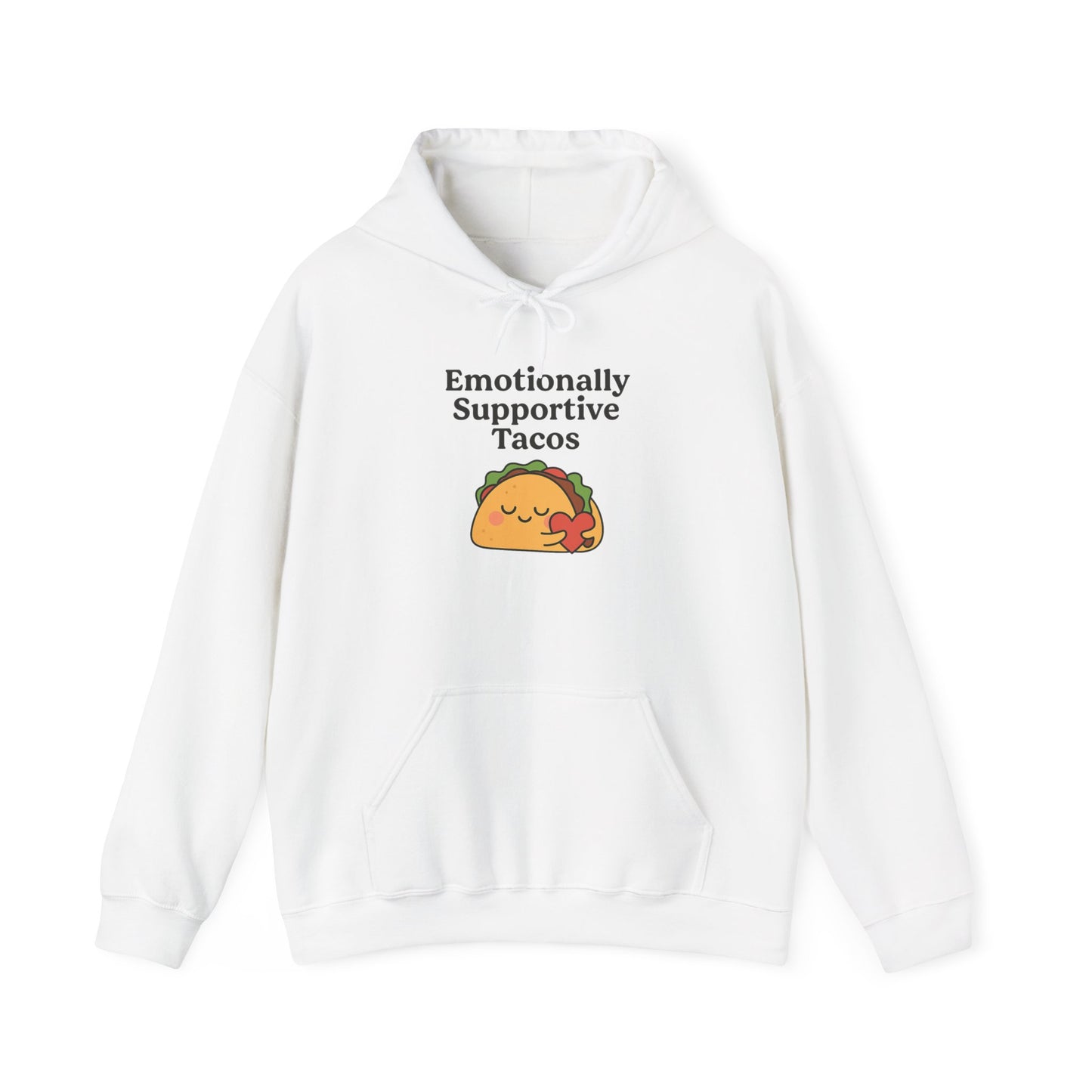 Emotionally Supportive Tacos | Unisex Heavy Blend™ Hooded Sweatshirt