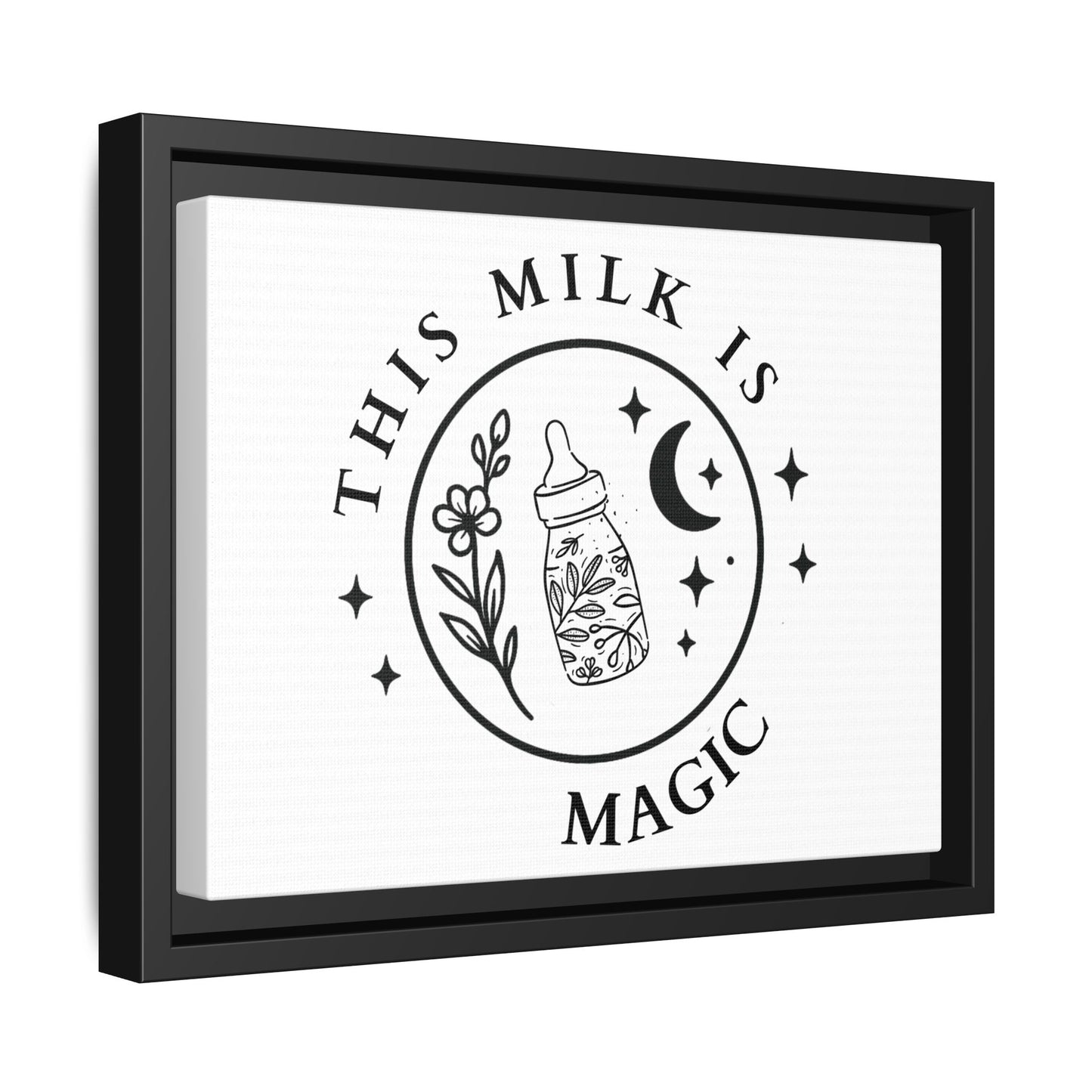 Magic Milk | Matte Canvas, Framed (Multi-color)