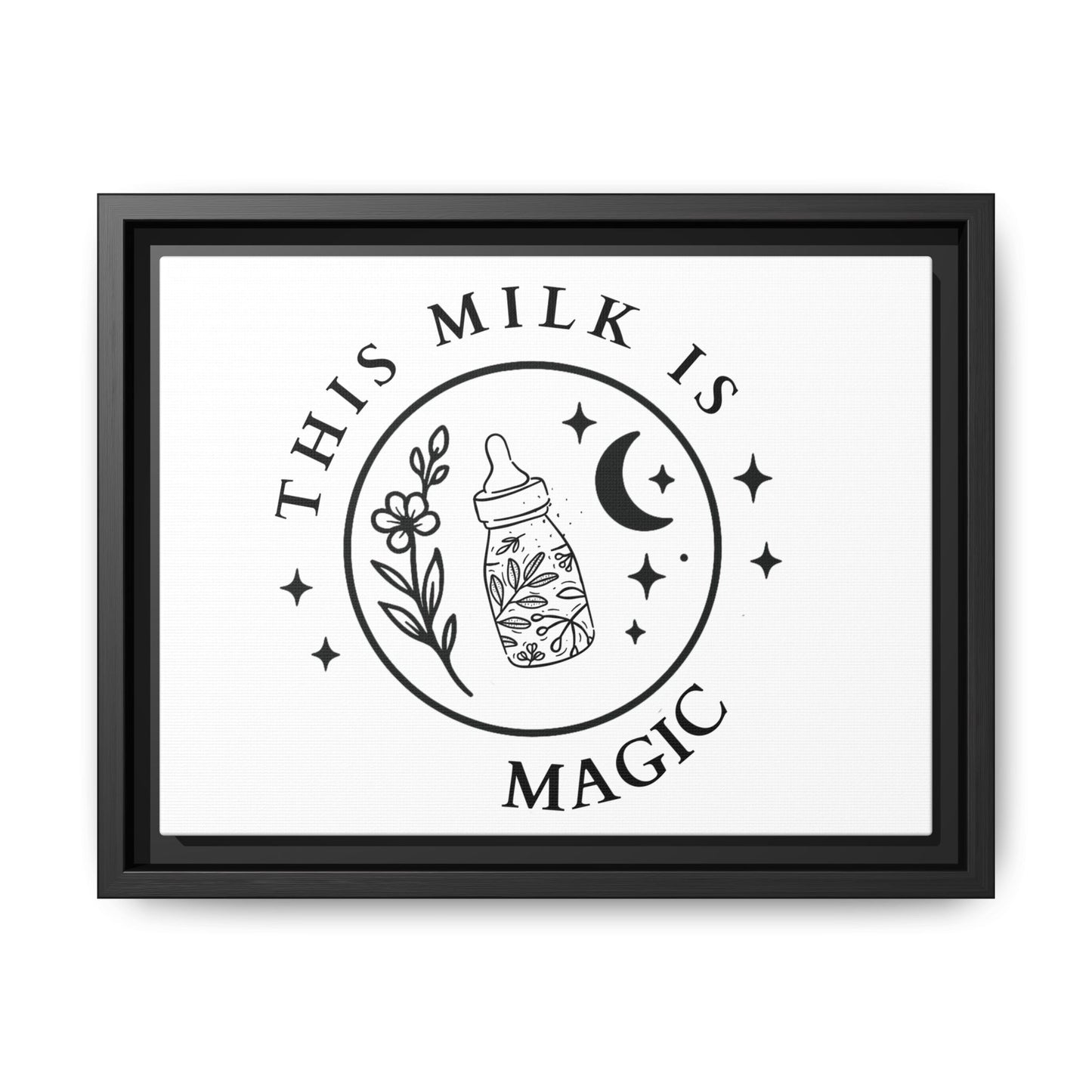 Magic Milk | Matte Canvas, Framed (Multi-color)