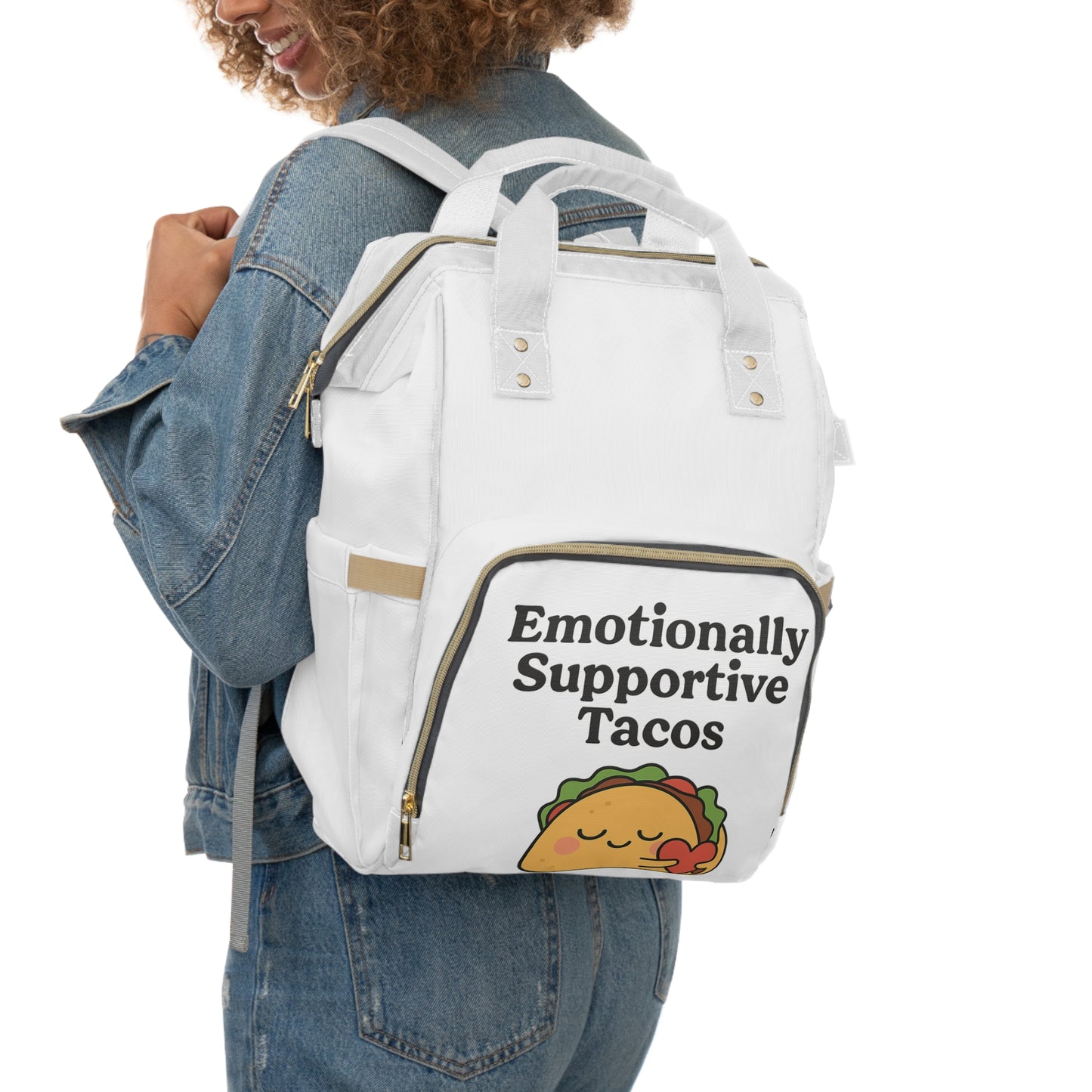 Emotionally Supportive Tacos | Multifunctional Diaper Backpack