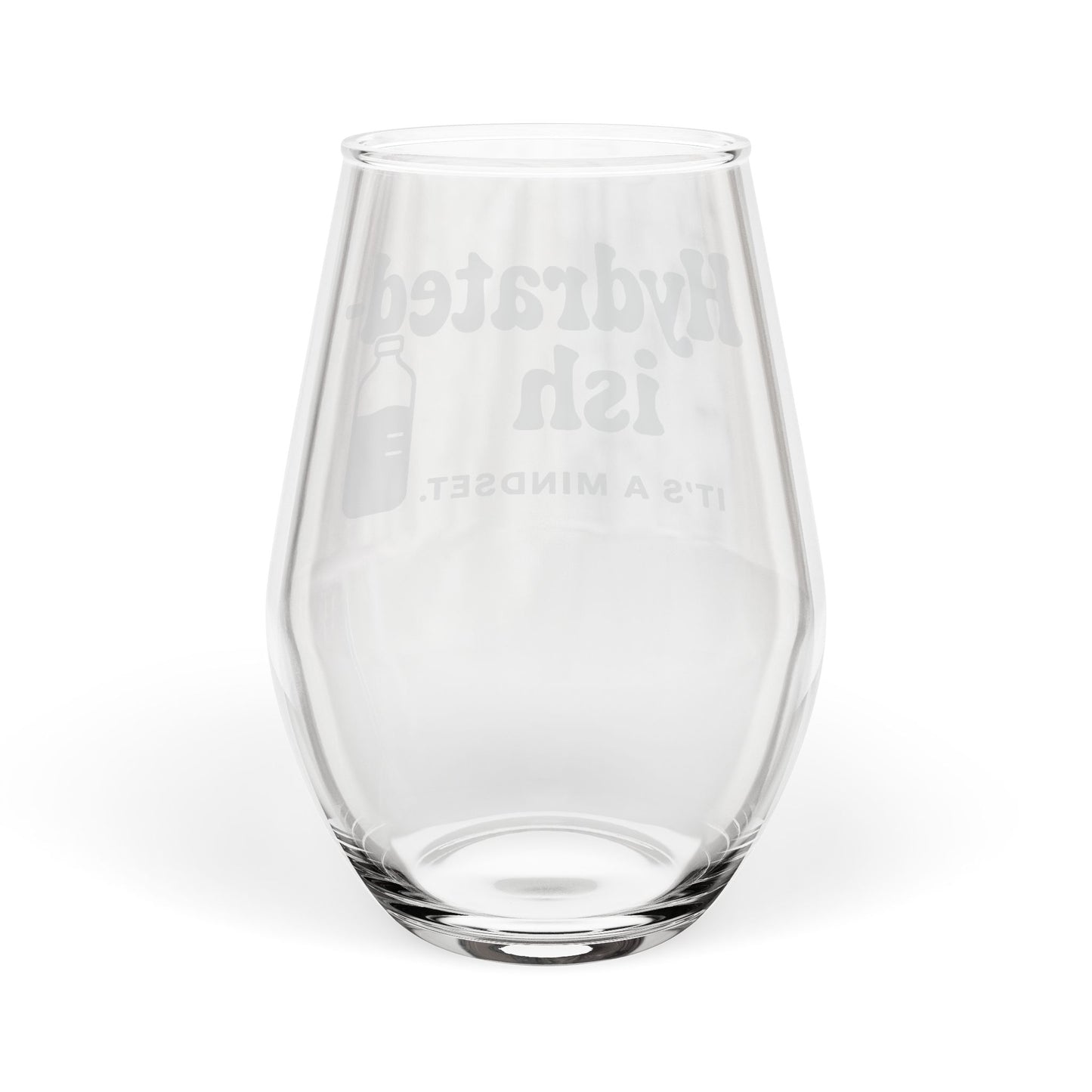 Hydrated-ish | Stemless Wine Glass