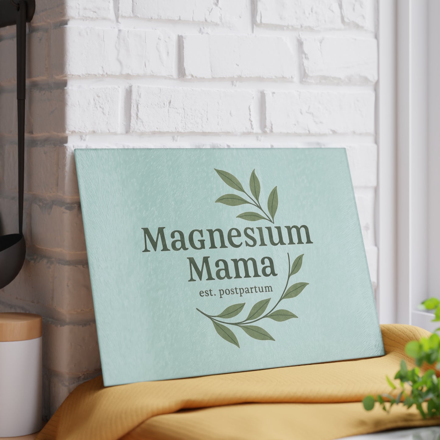 Magnesium Mama | Glass Cutting Board