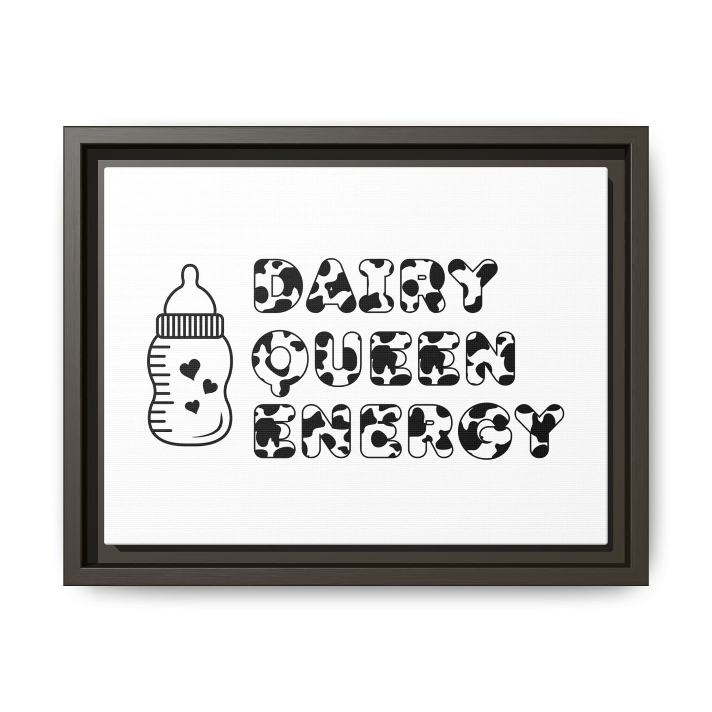 Dairy Queen Energy | Matte Canvas, Framed (Multi-color)