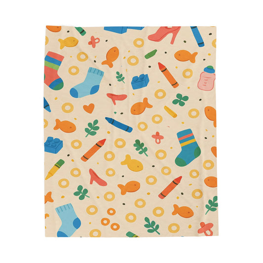 Couch Crumbs | Velveteen Plush Blanket