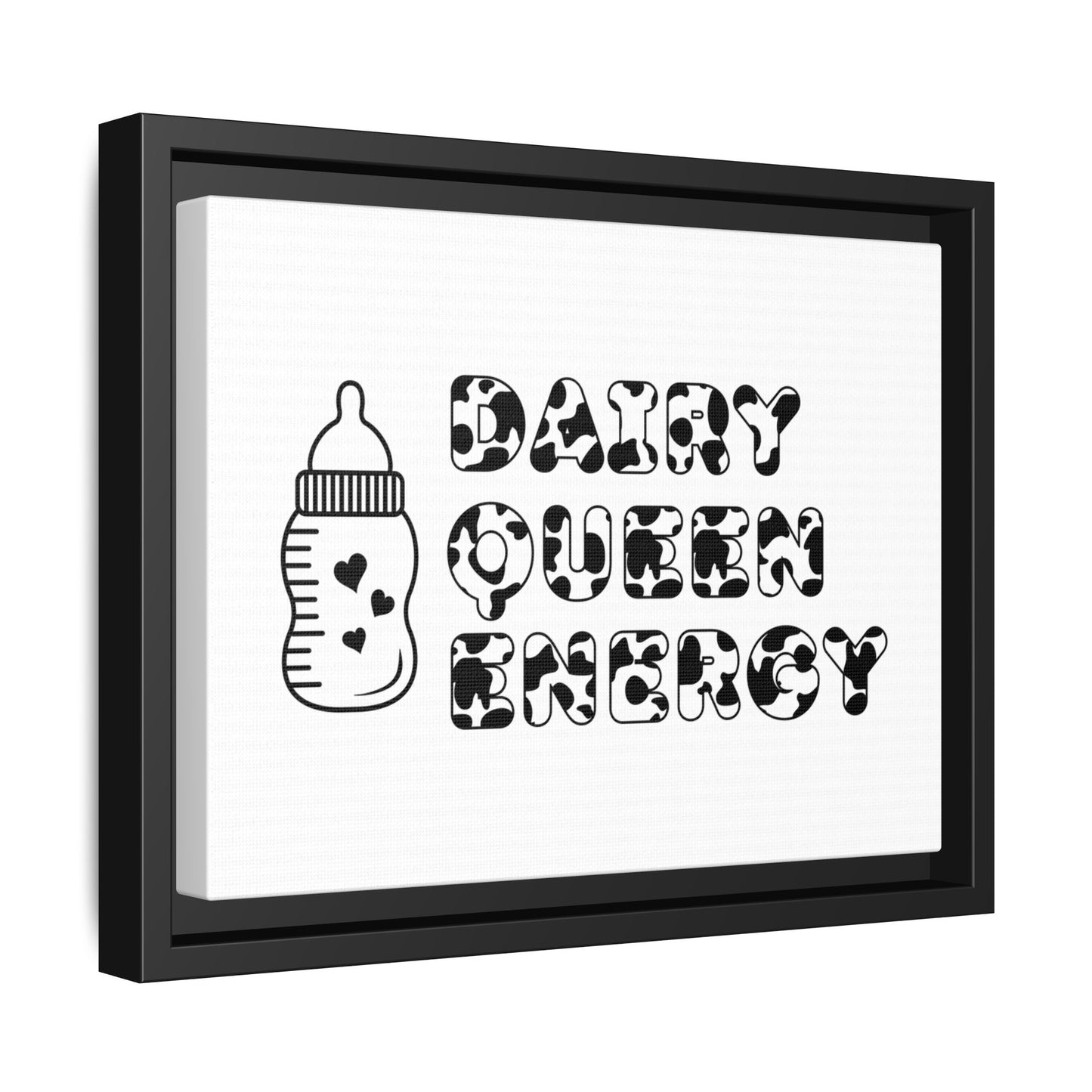 Dairy Queen Energy | Matte Canvas, Framed (Multi-color)