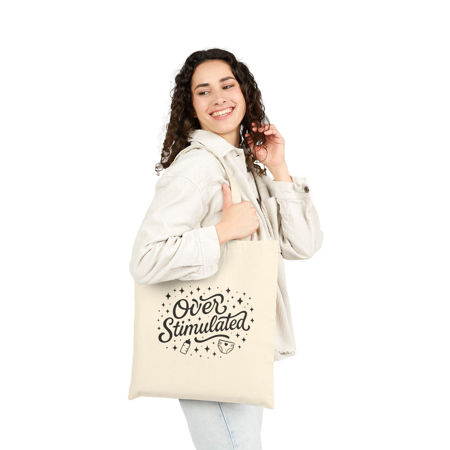 Overstimulated | Cotton Canvas Tote Bag