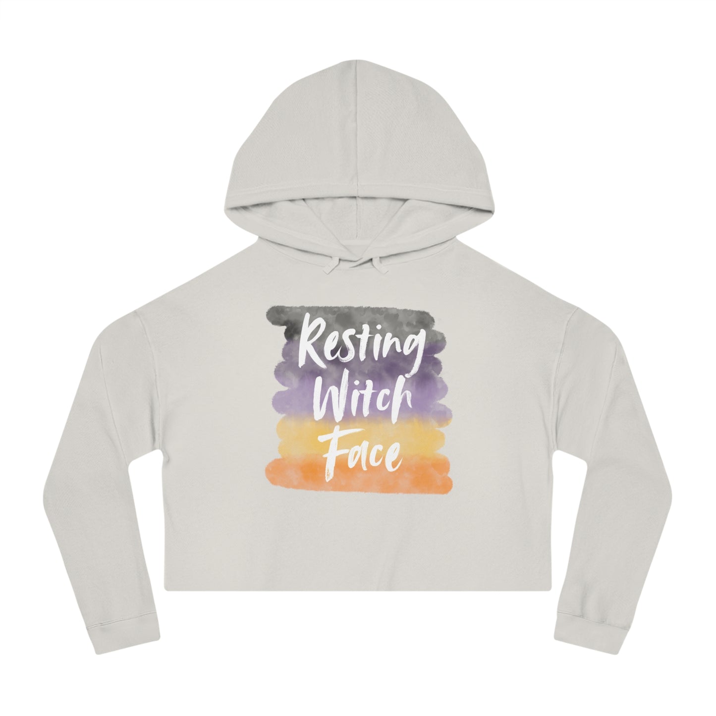 Resting Witch Face | Women’s Cropped Hooded Sweatshirt