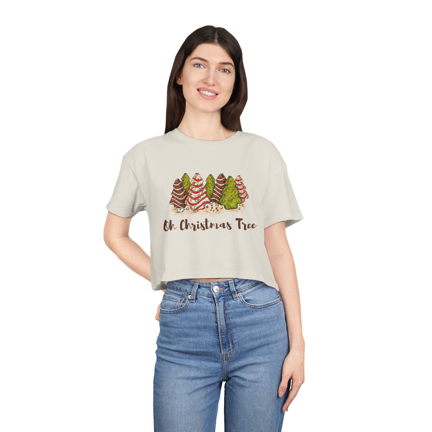 Oh Christmas Tree | Women's Crop Tee