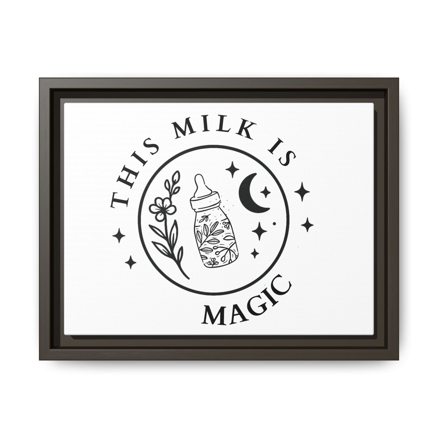 Magic Milk | Matte Canvas, Framed (Multi-color)