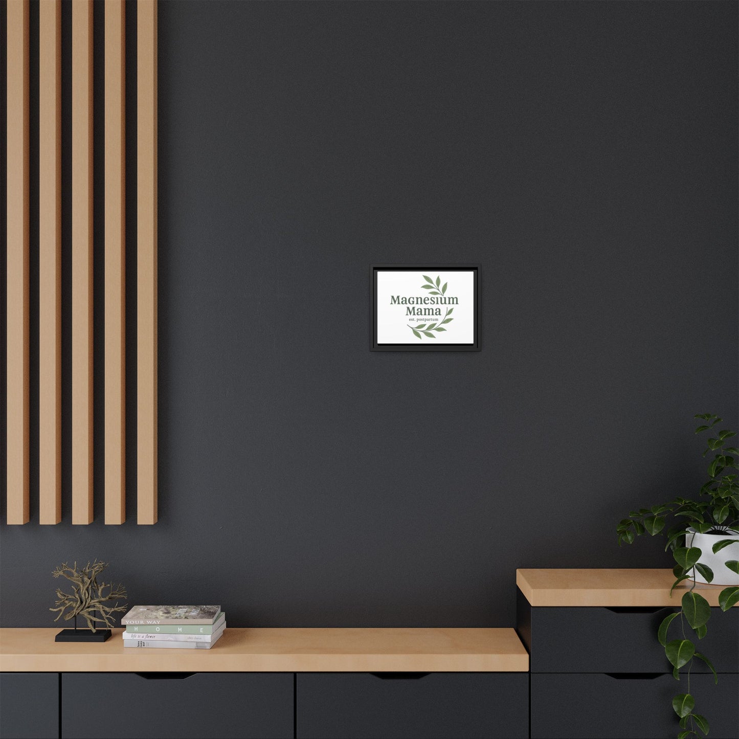 Magnesium Mama | Matte Canvas, Framed (Multi-color)