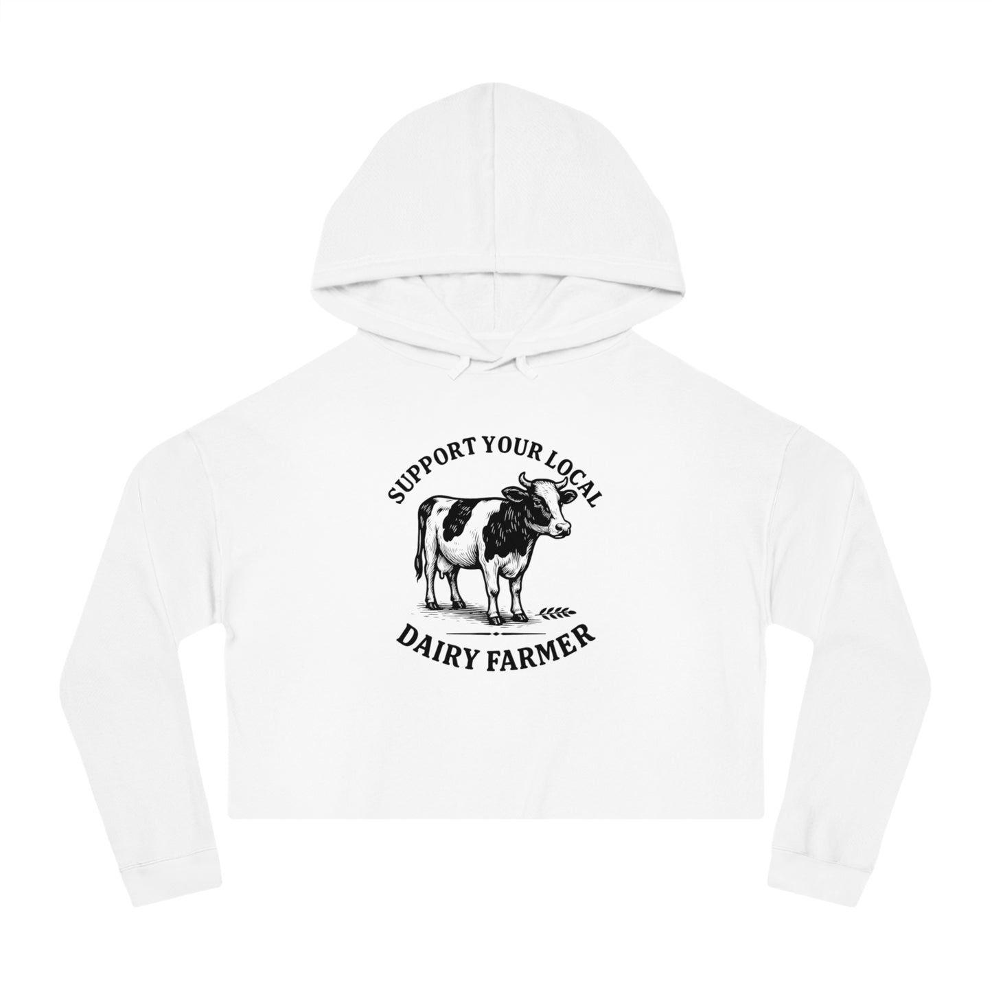 Local Dairy Farmer | Women’s Cropped Hooded Sweatshirt