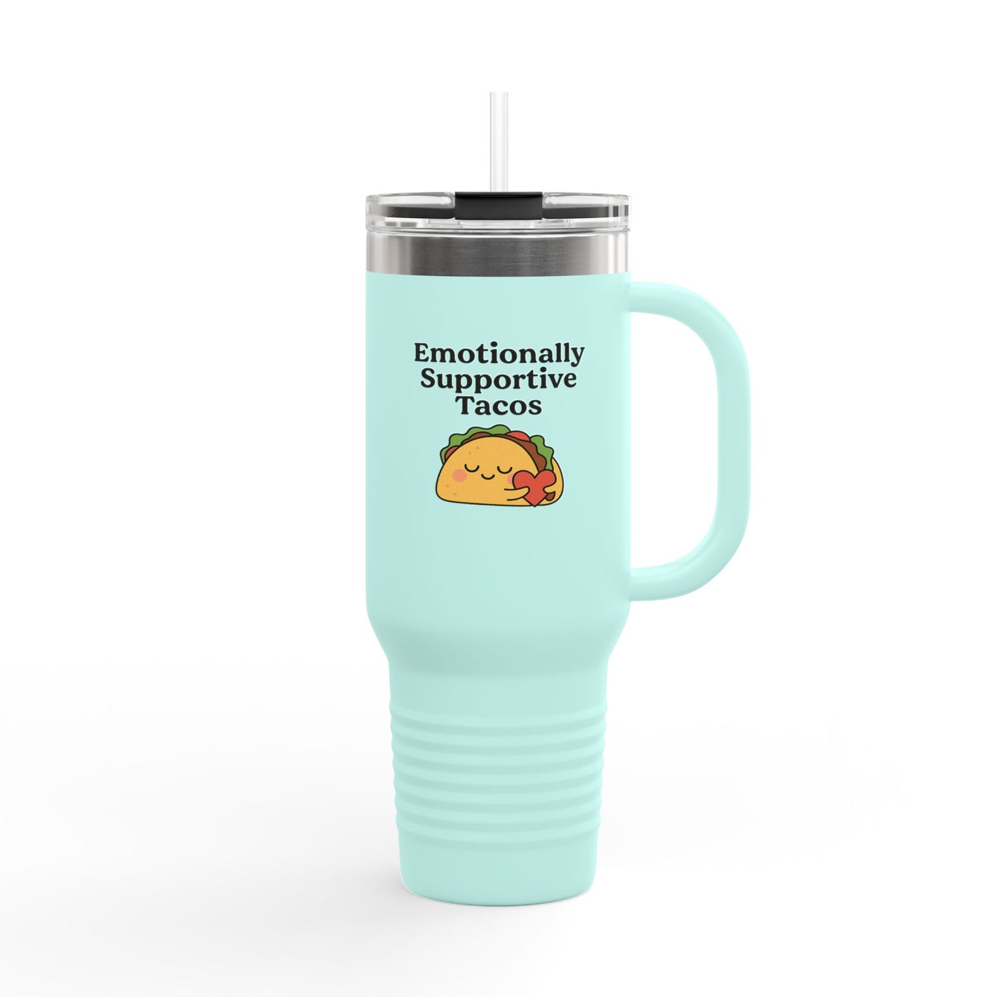 Emotionally Supportive Tacos | Insulated Travel Mug, 40oz