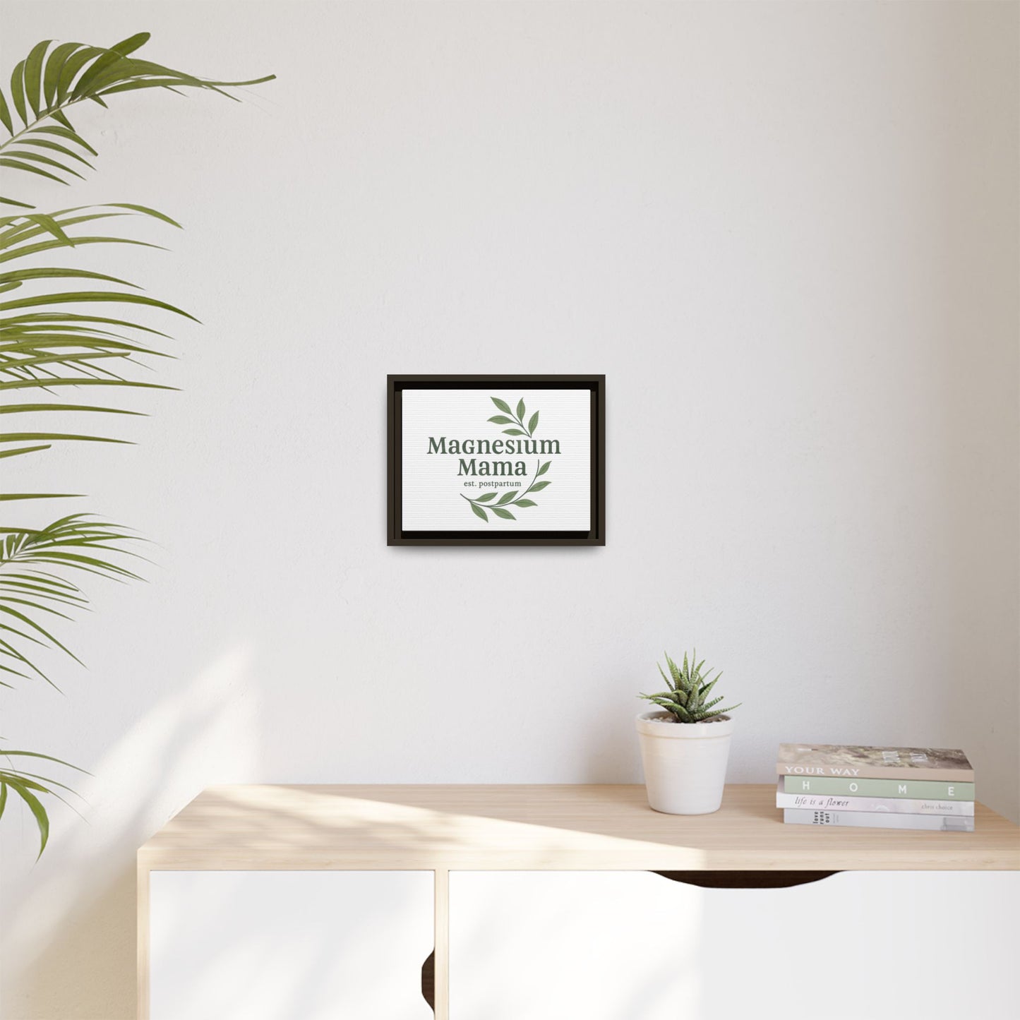 Magnesium Mama | Matte Canvas, Framed (Multi-color)