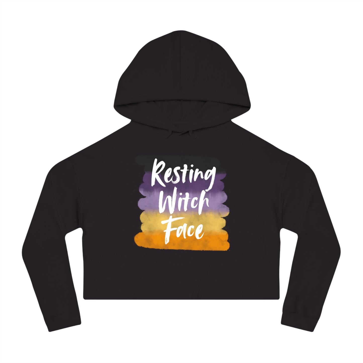 Resting Witch Face | Women’s Cropped Hooded Sweatshirt