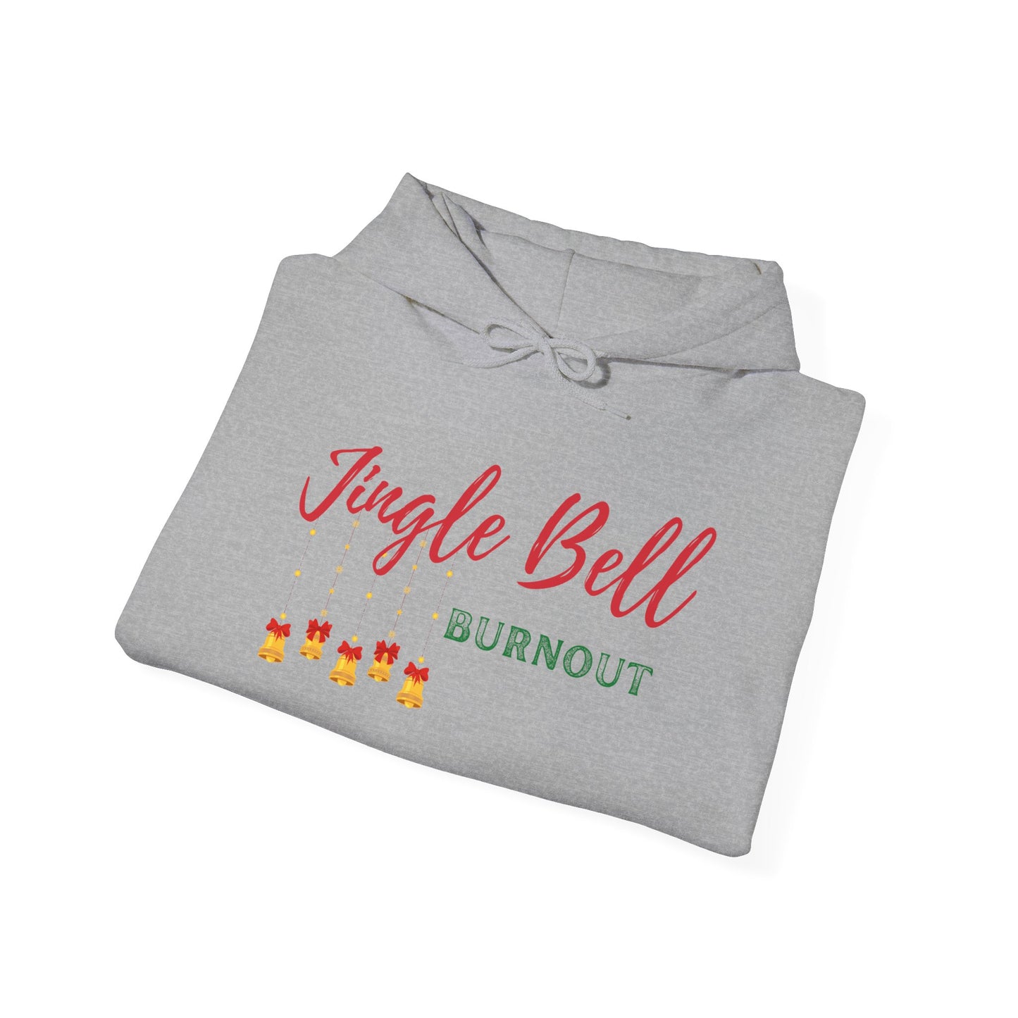 Jingle Bell Burnout | Unisex Heavy Blend™ Hooded Sweatshirt