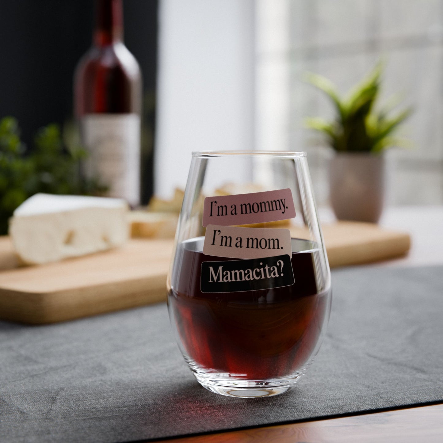 Mamacita | Stemless Wine Glass