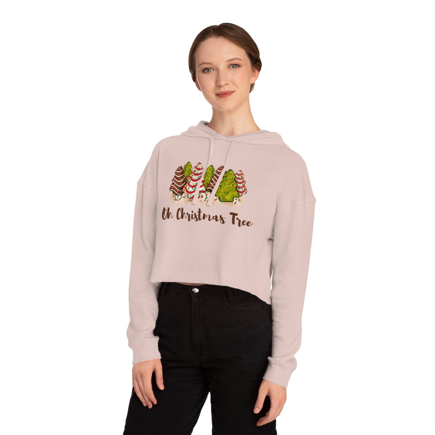 Oh Christmas Tree | Women’s Cropped Hooded Sweatshirt
