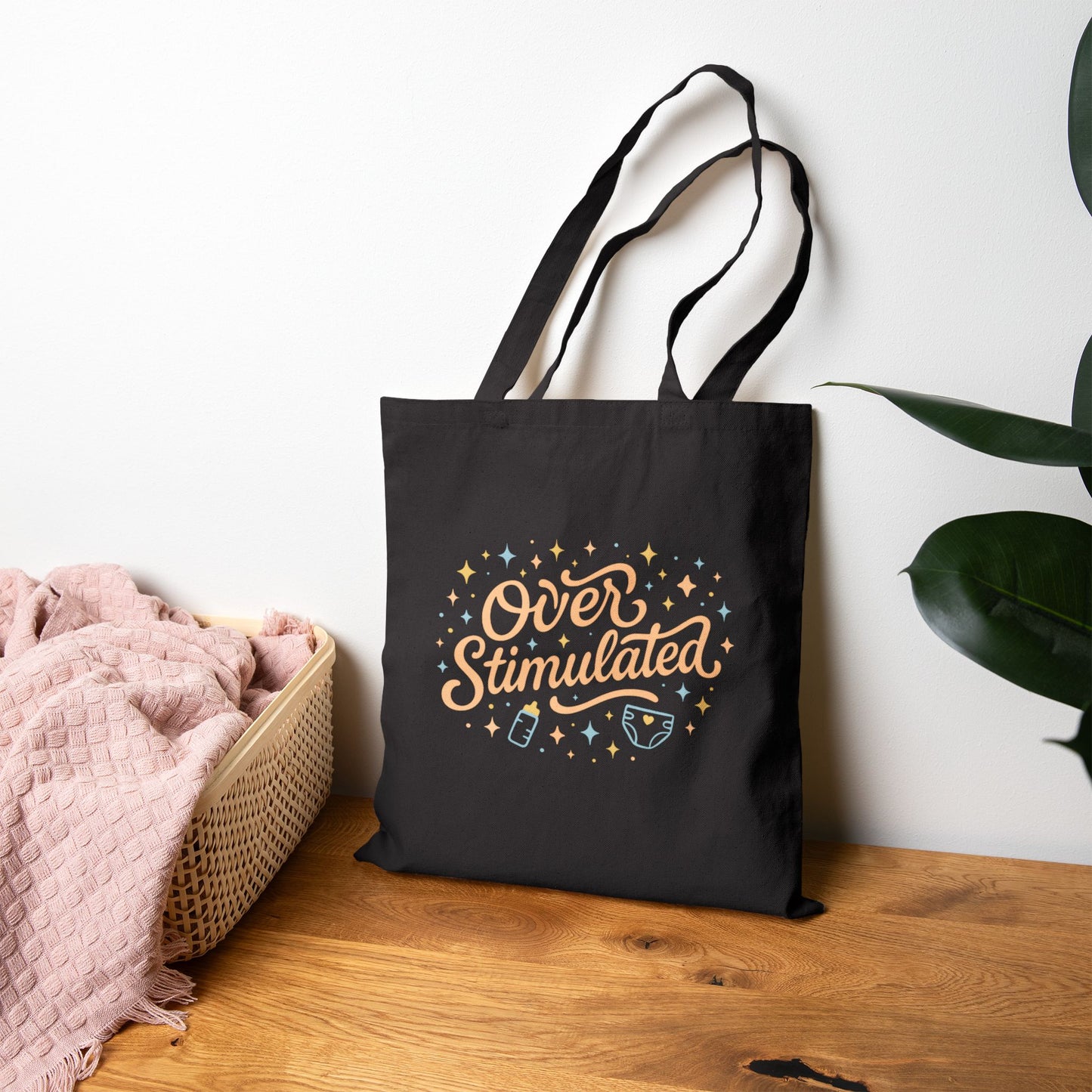 Overstimulated | Cotton Canvas Tote Bag