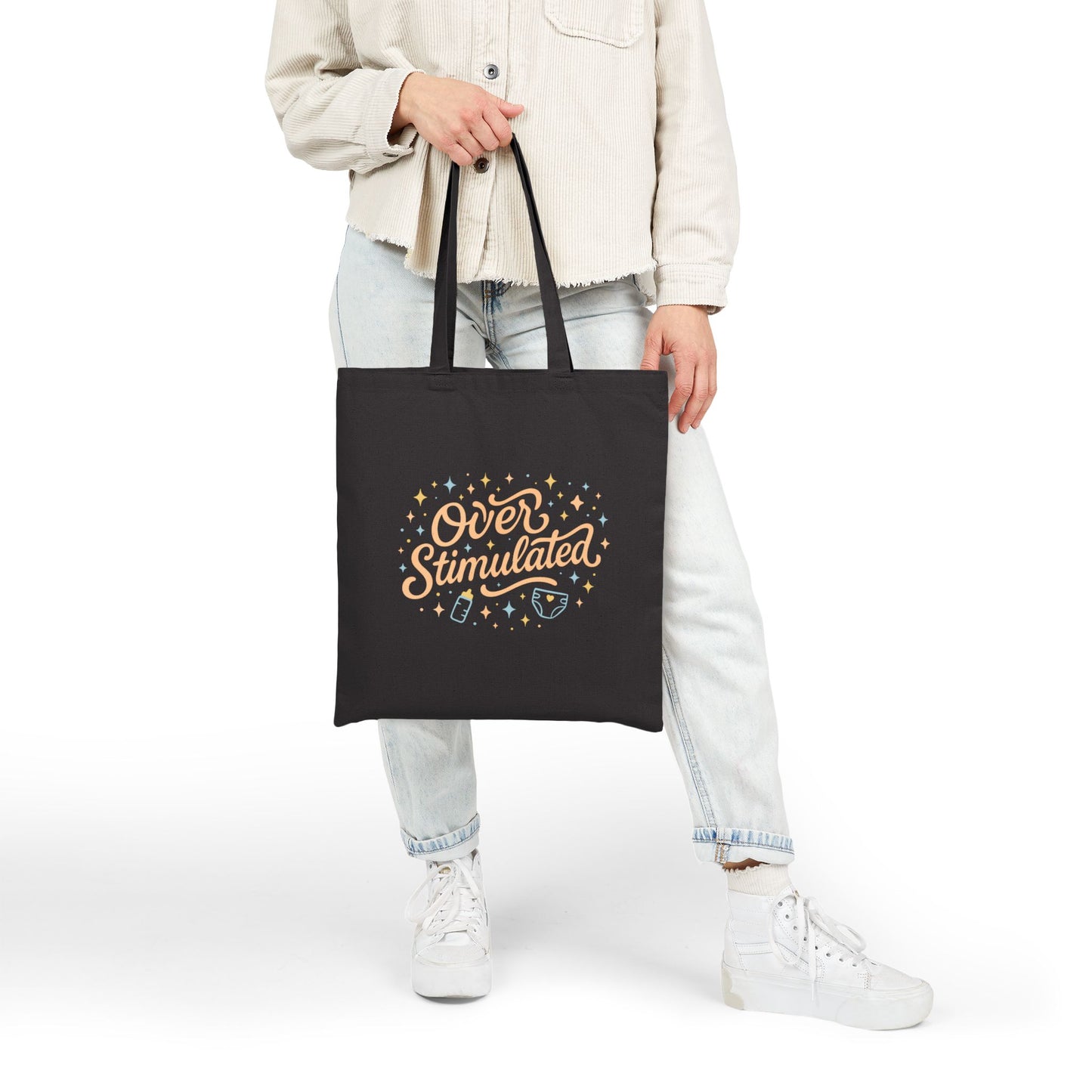 Overstimulated | Cotton Canvas Tote Bag