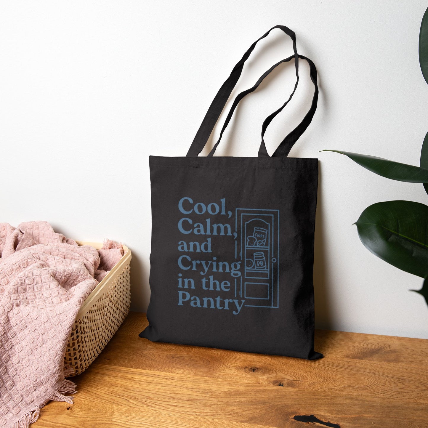 Cool, Calm and Crying in the Pantry | Liberty Bags OAD113 Canvas Tote Bag