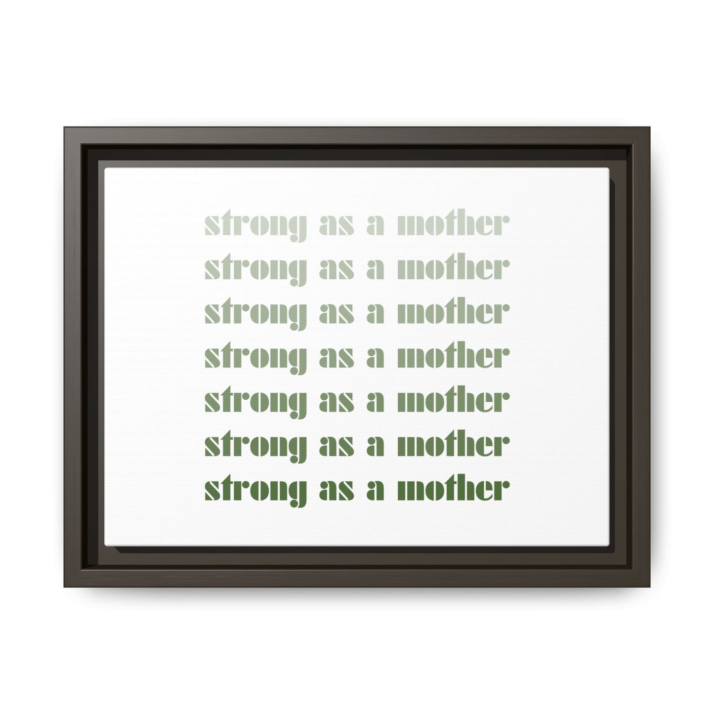 Strong as a Mother | Matte Canvas, Framed (Multi-color)
