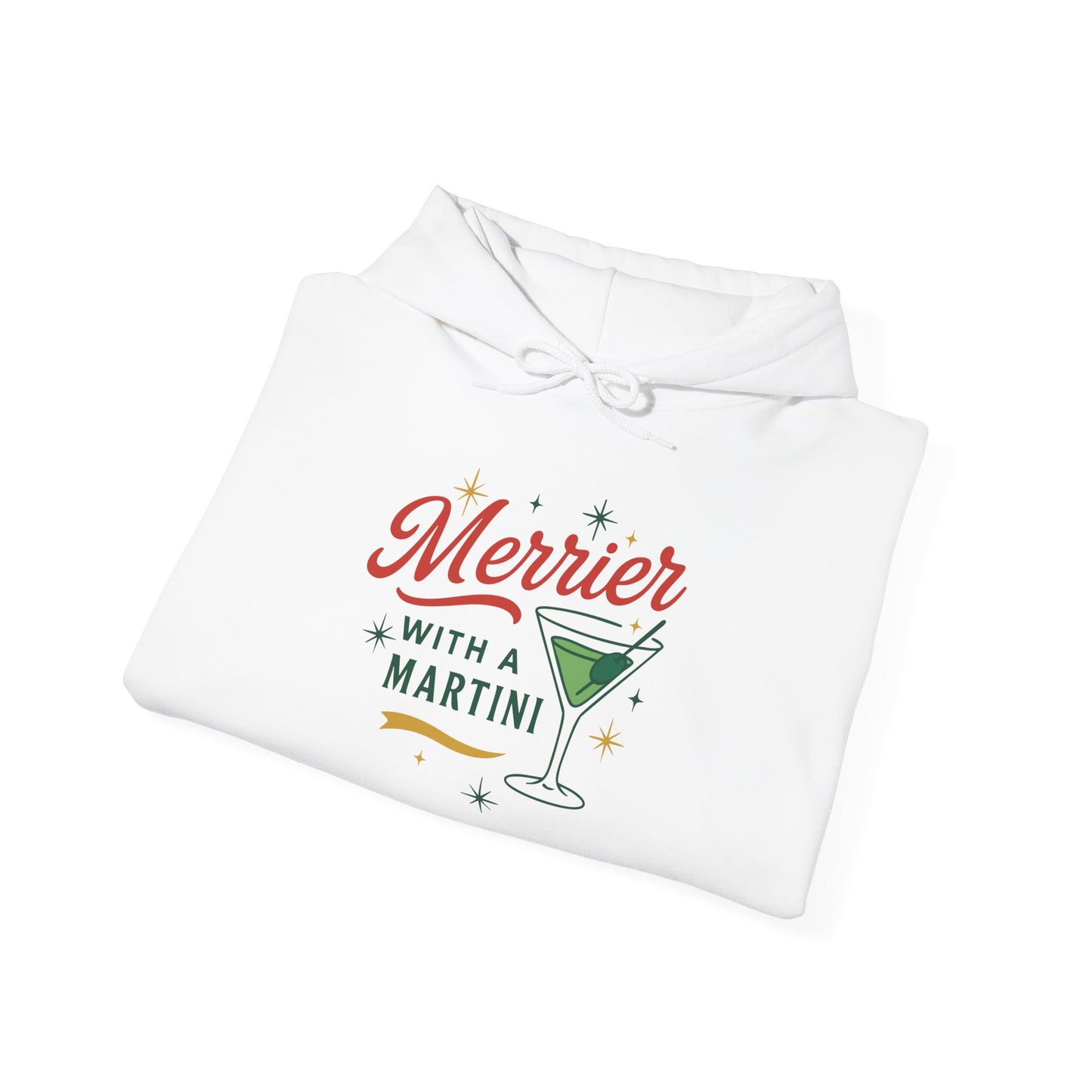 Merrier Martini | Unisex Heavy Blend™ Hooded Sweatshirt
