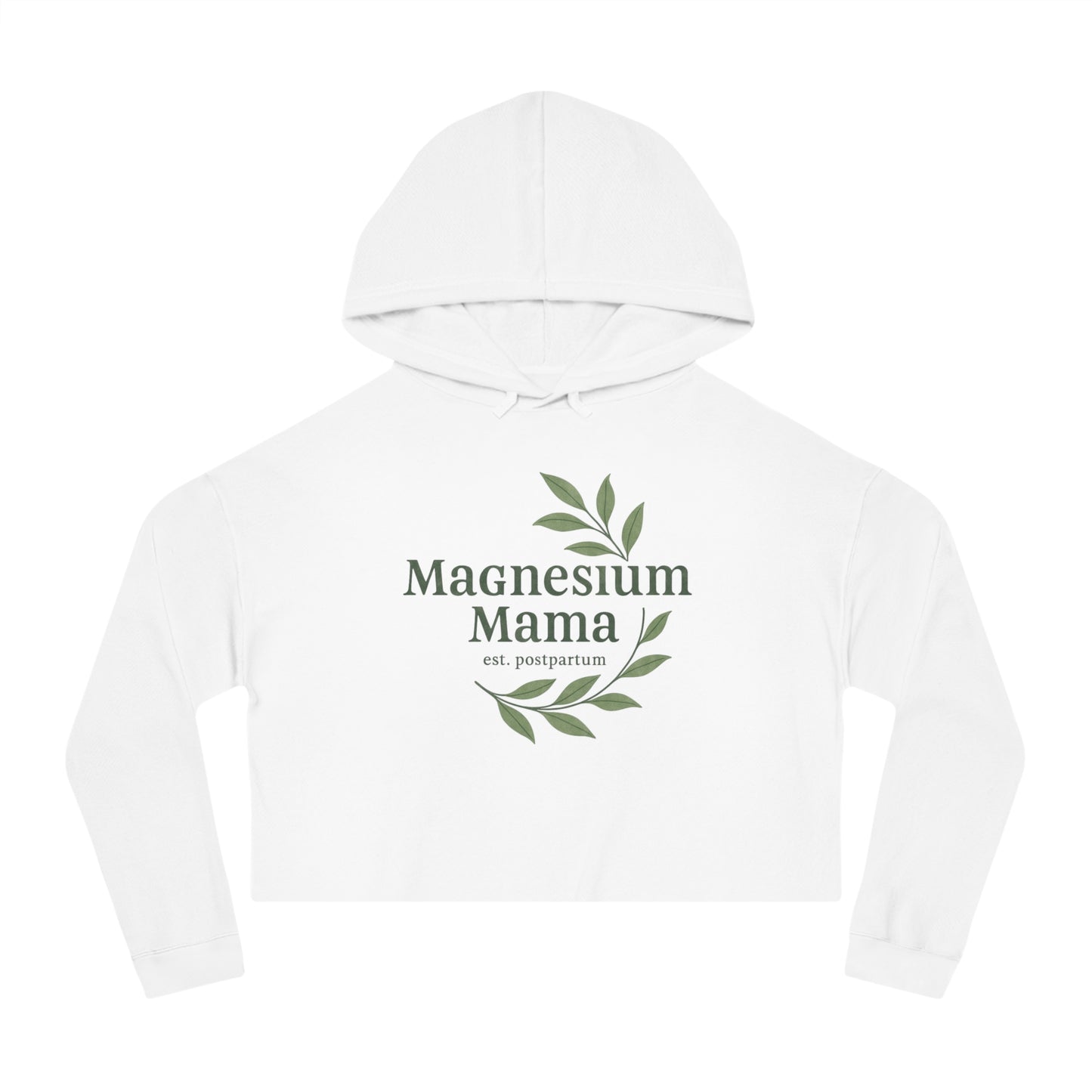 Magnesium Mama | Women’s Cropped Hooded Sweatshirt