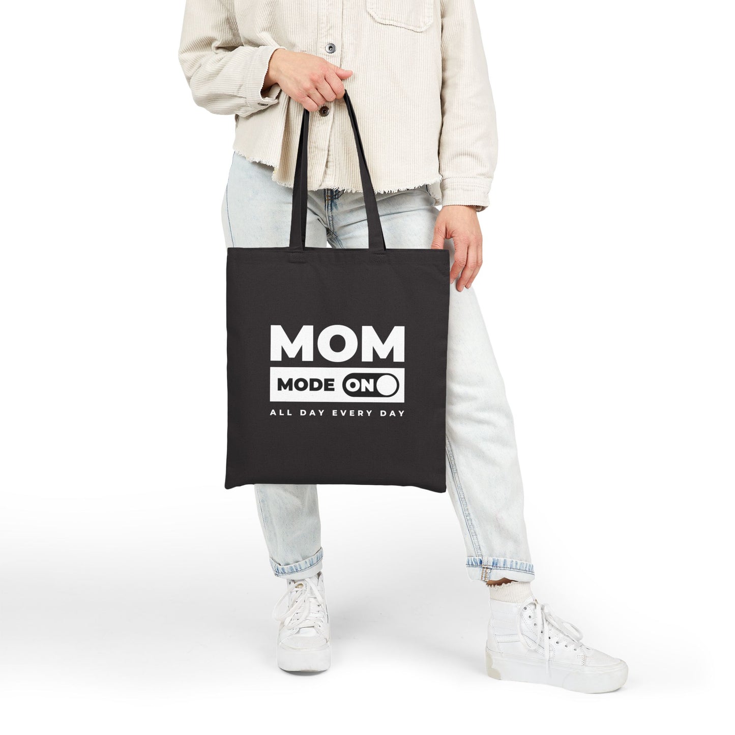 Mom Mode = ON | Liberty Bags OAD113 Canvas Tote Bag