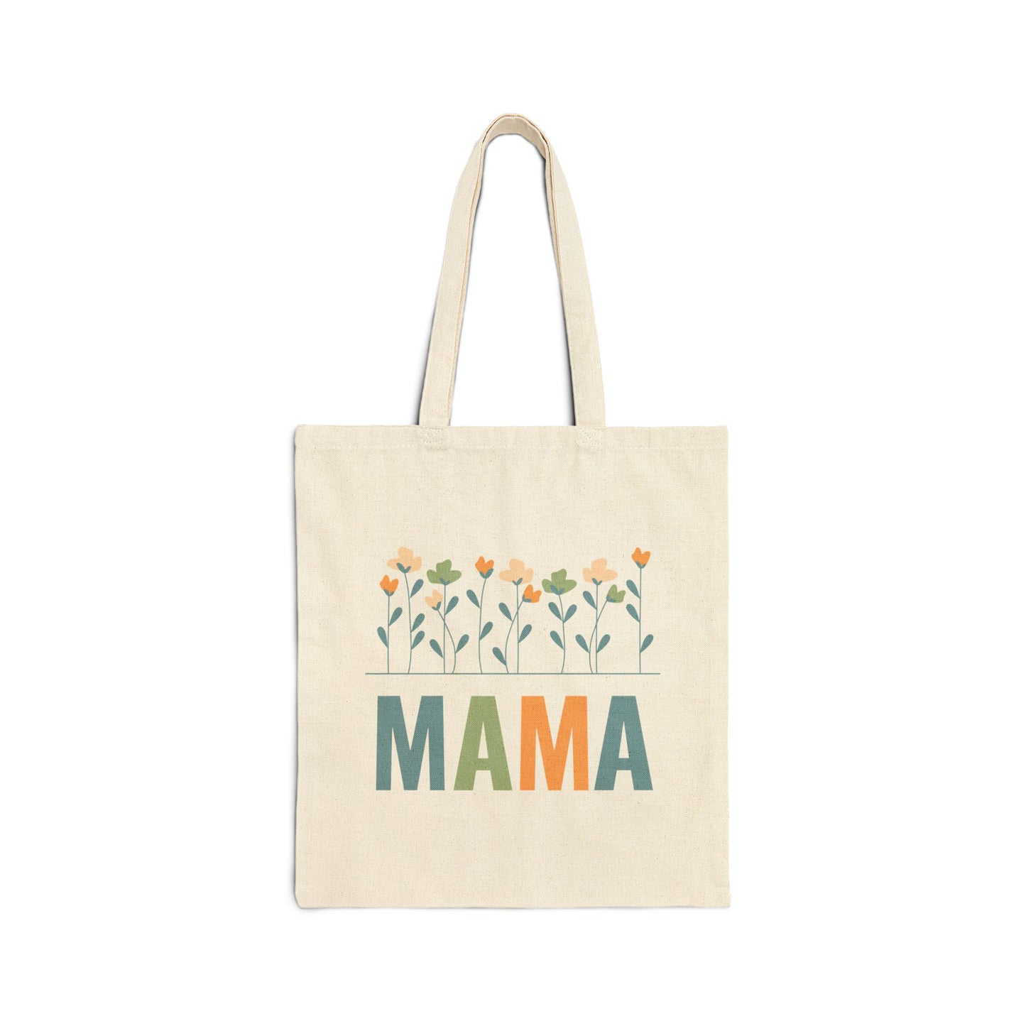 MAMA Floral | Liberty Bags OAD113 Canvas Tote Bag
