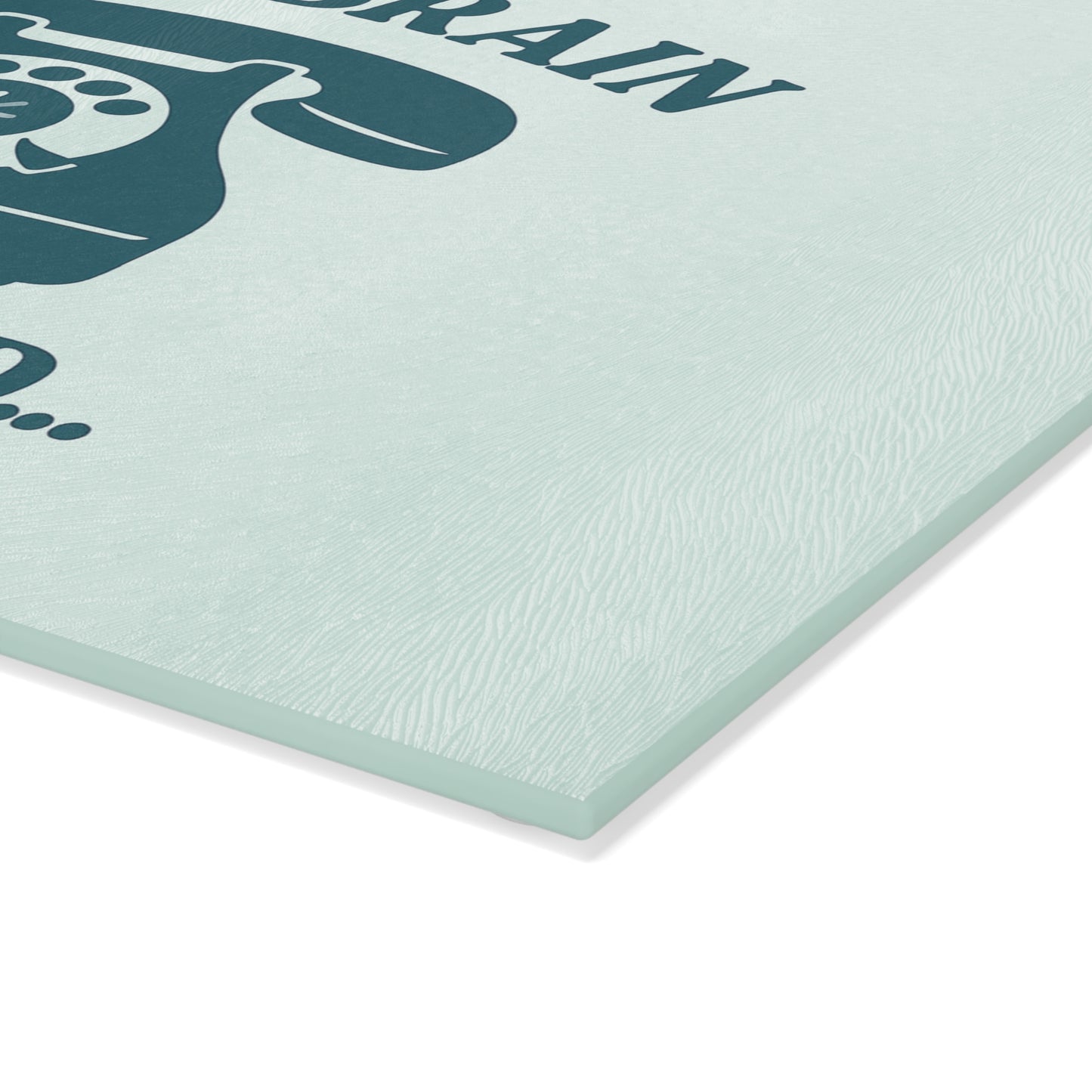 Mom Brain, Please Hold | Glass Cutting Board