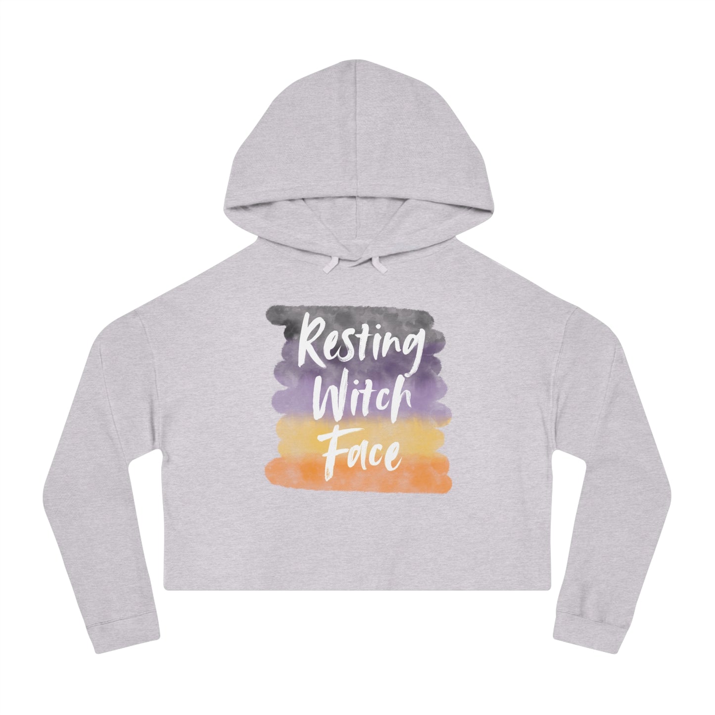 Resting Witch Face | Women’s Cropped Hooded Sweatshirt