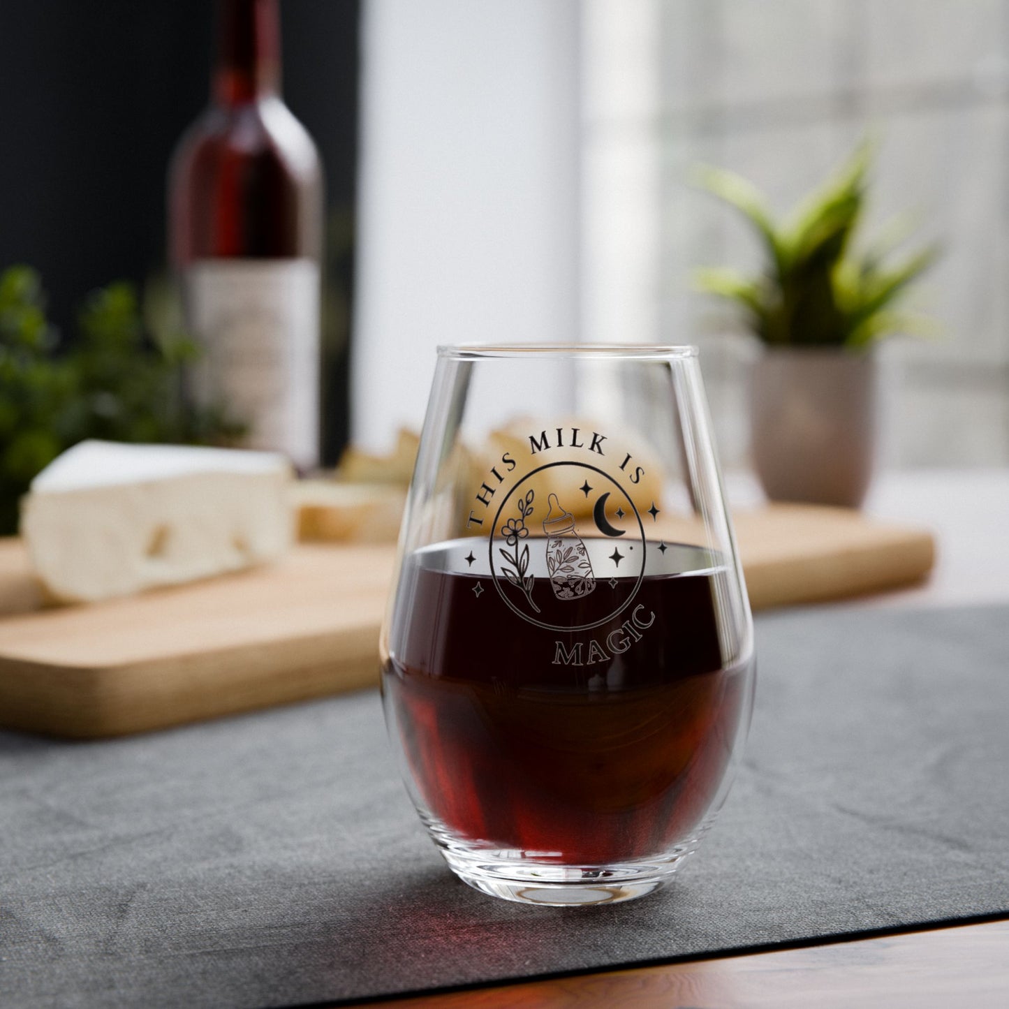 Magic Milk | Stemless Wine Glass