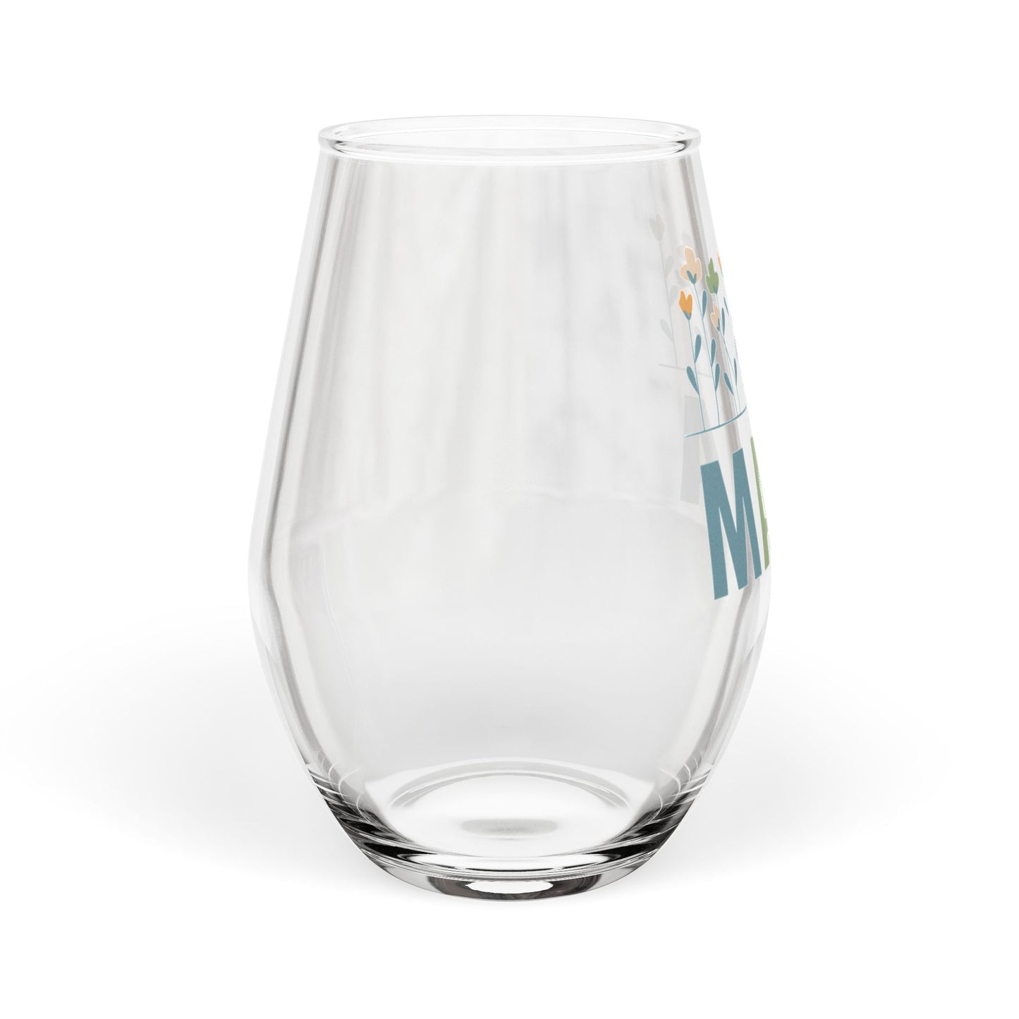 MAMA Floral | Stemless Wine Glass