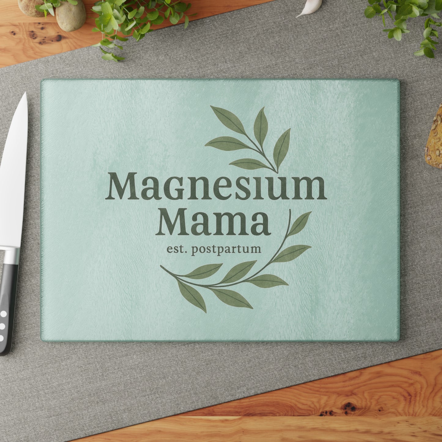 Magnesium Mama | Glass Cutting Board