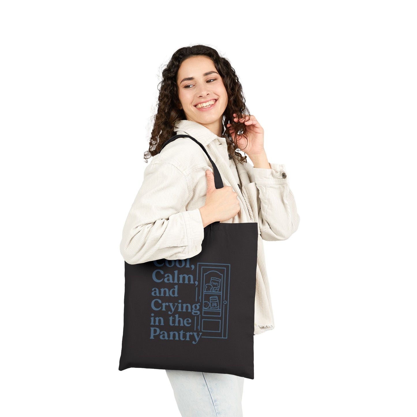 Cool, Calm and Crying in the Pantry | Liberty Bags OAD113 Canvas Tote Bag