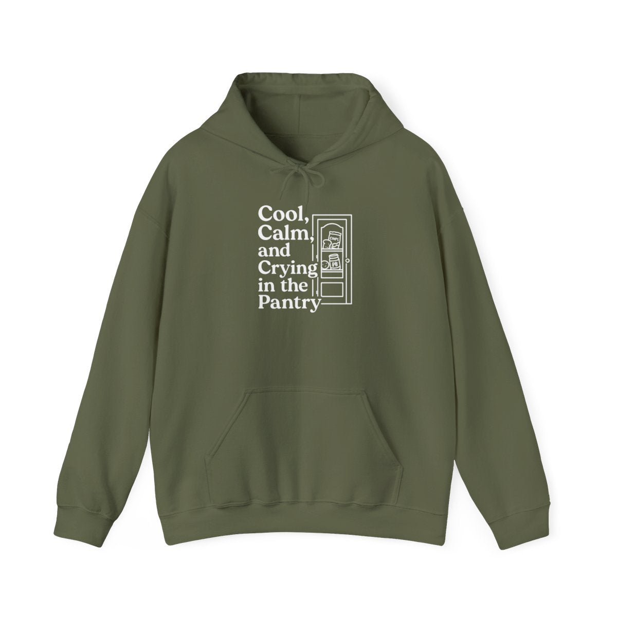 Cool, Calm, and Crying in the Pantry | Unisex Heavy Blend™ Hooded Sweatshirt