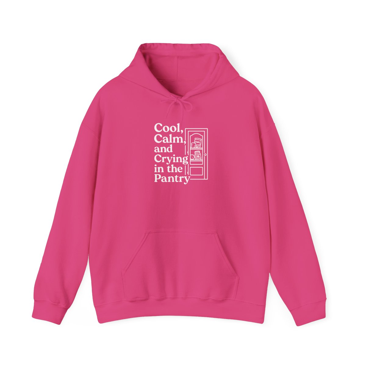 Cool, Calm, and Crying in the Pantry | Unisex Heavy Blend™ Hooded Sweatshirt