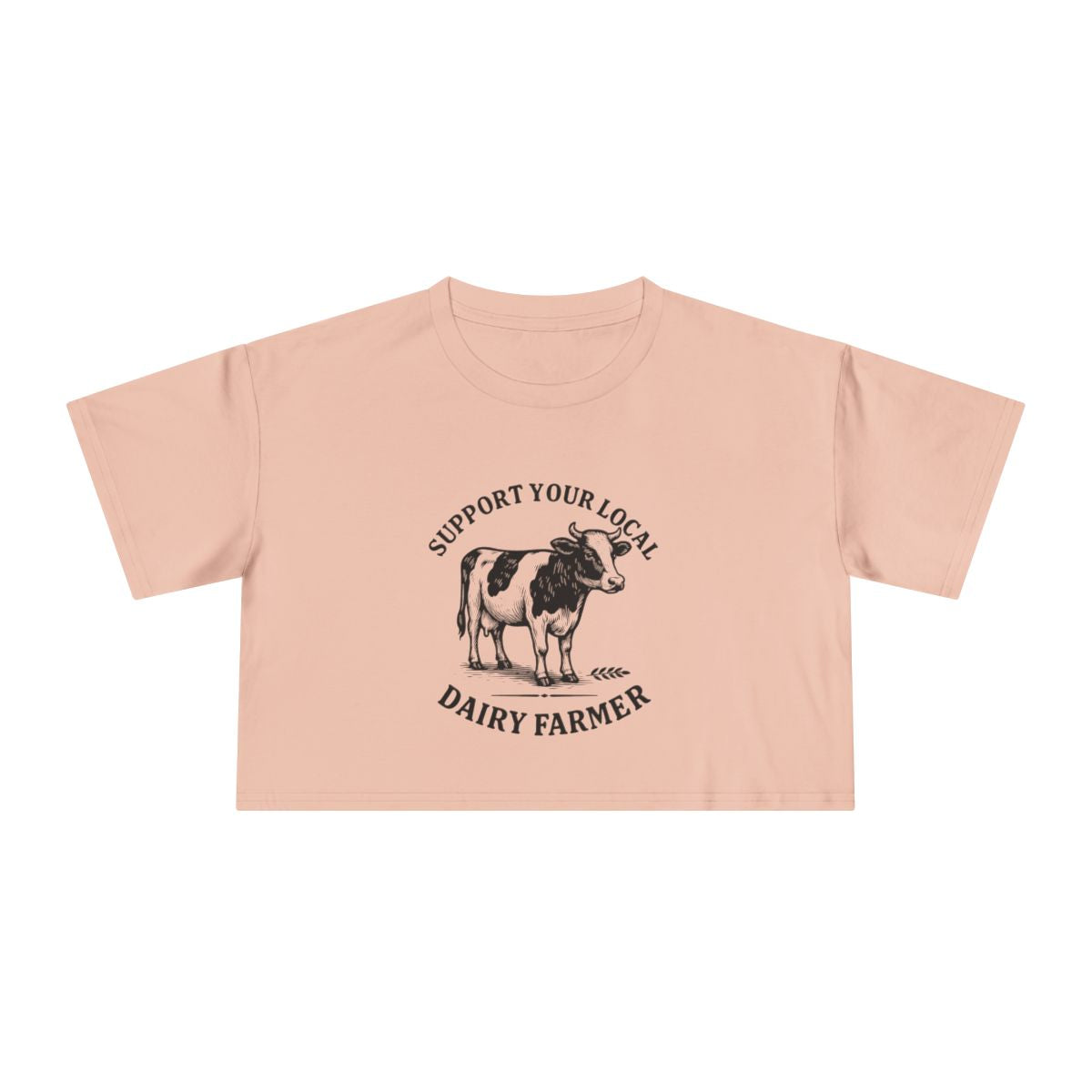 Local Dairy Farmer | Women's Crop Tee