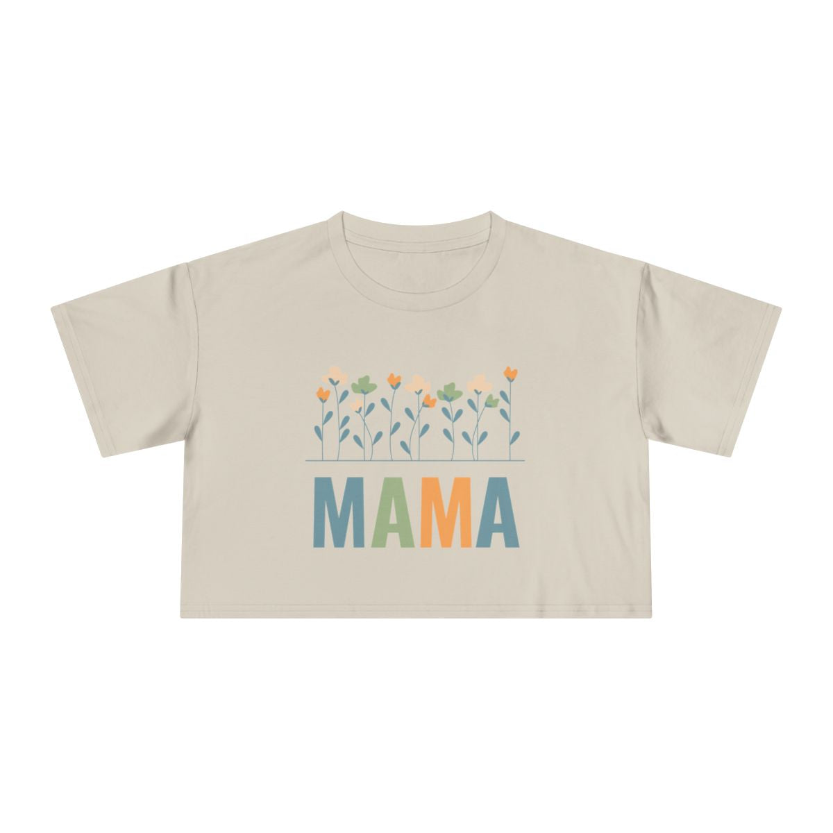 MAMA Floral | Women's Crop Tee