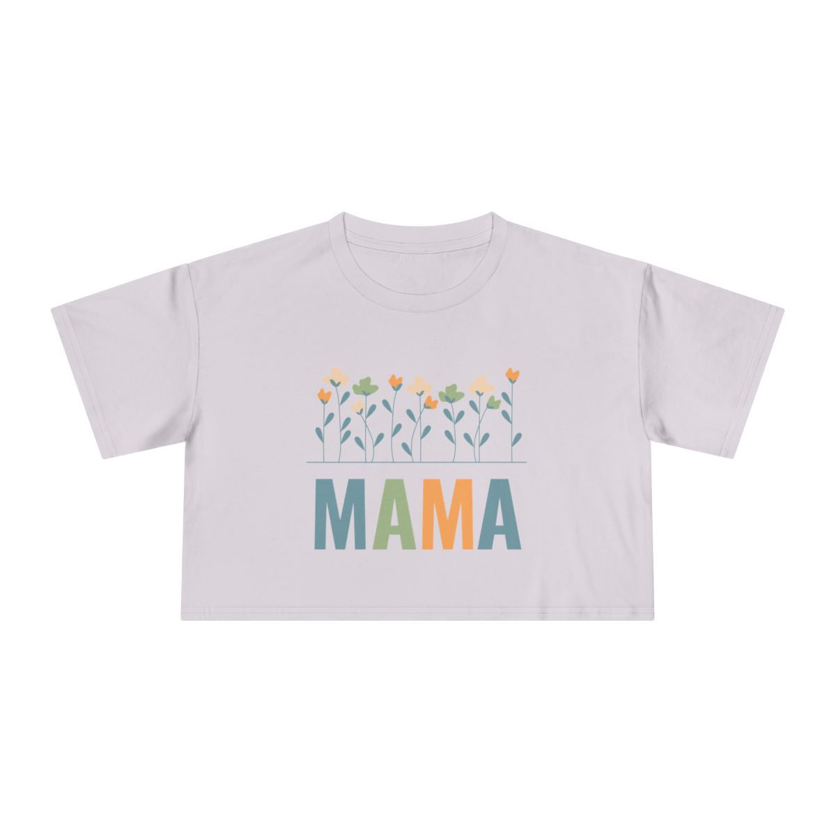MAMA Floral | Women's Crop Tee