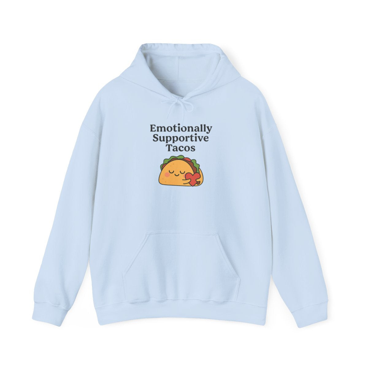 Emotionally Supportive Tacos | Unisex Heavy Blend™ Hooded Sweatshirt